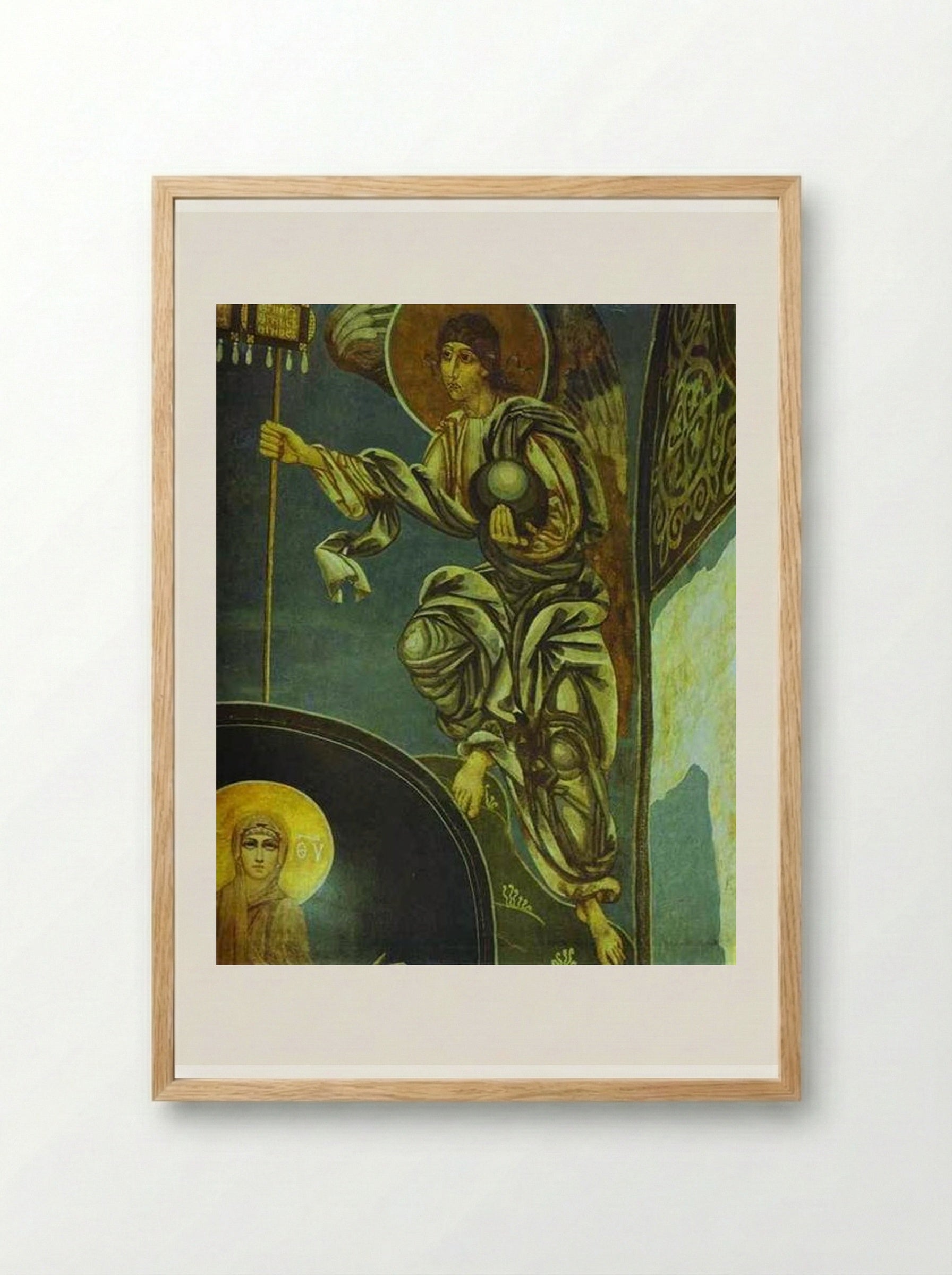 Angel with Labara - Mikhail Vrubel - Framed Print Wood