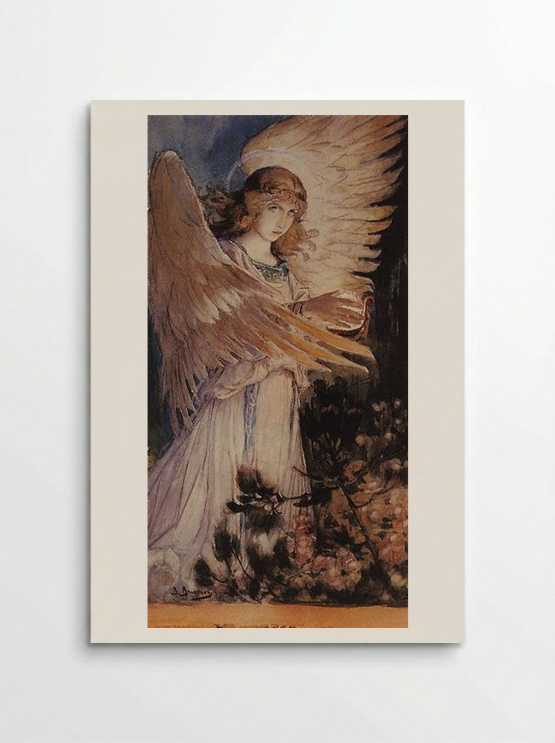 Angel with a Lamp - Viktor Vasnetsov - Poster