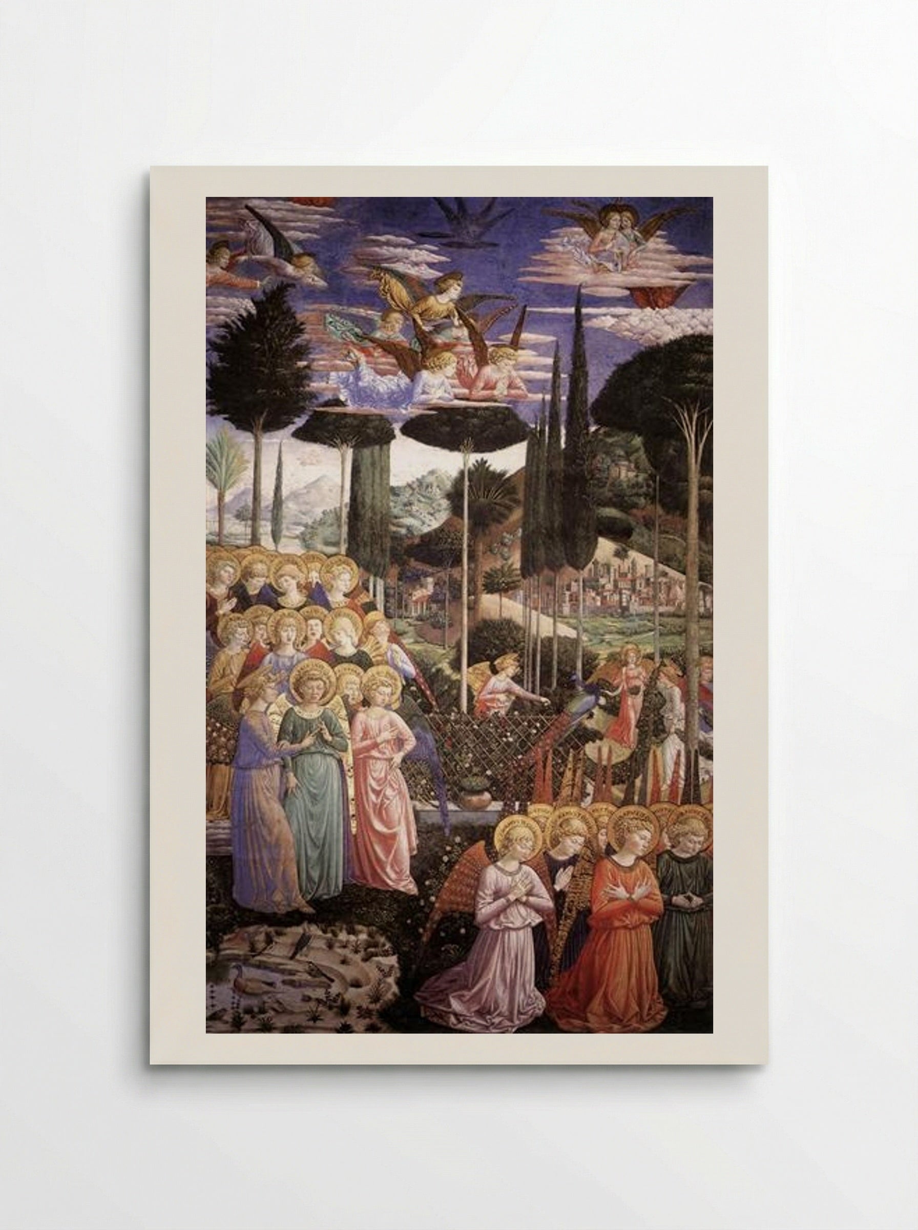 Angels Worshipping (detail) - Benozzo Gozzoli - Poster
