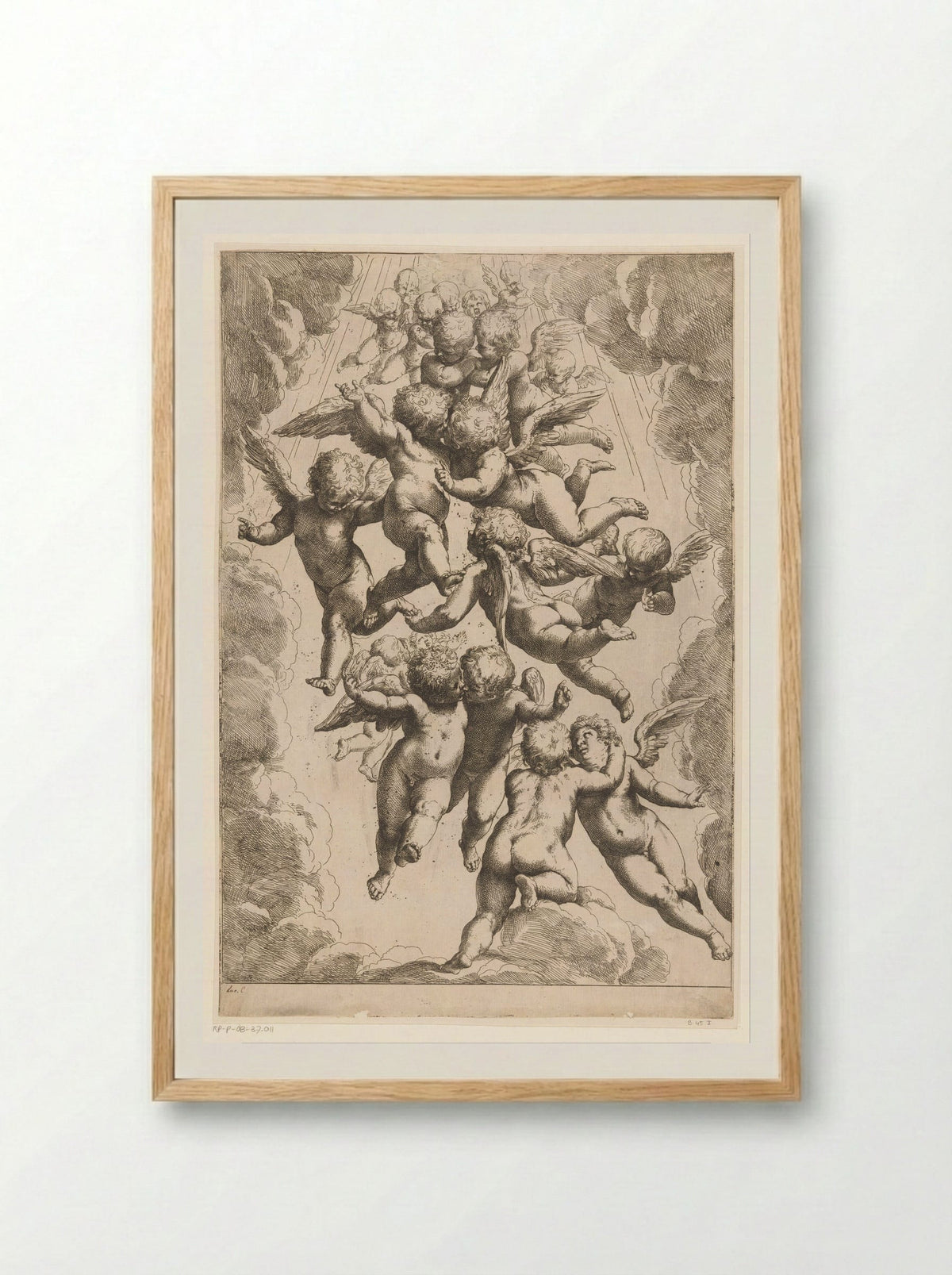 Angels in Glory - Guido Reni - Framed Print Wood