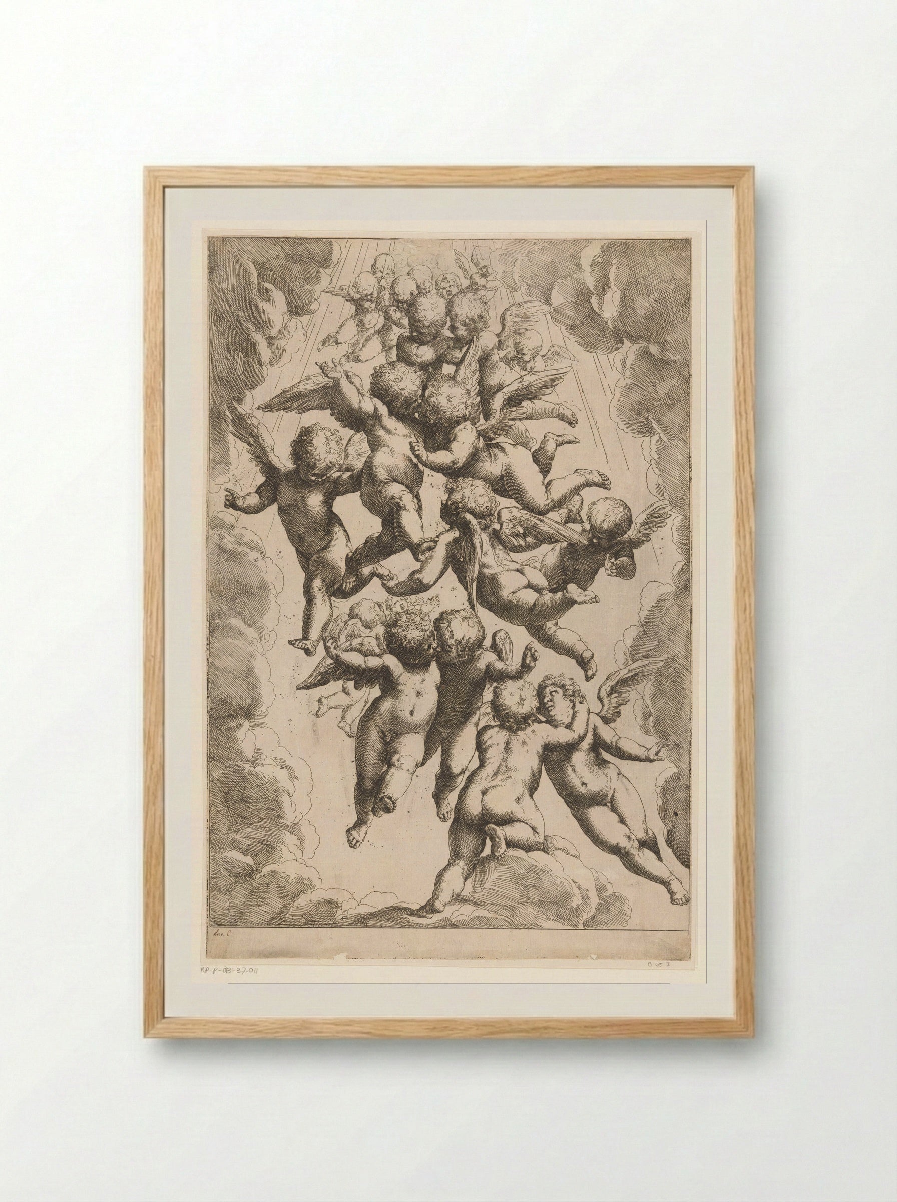 Angels in Glory - Guido Reni - Framed Print Wood