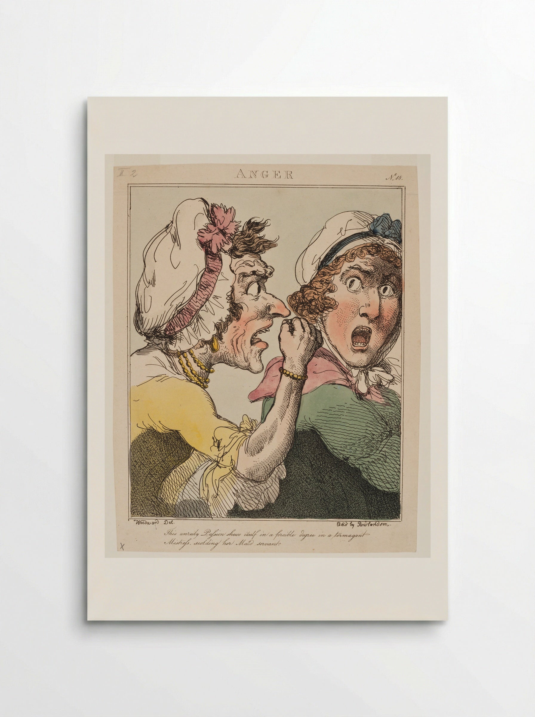 Anger - Thomas Rowlandson - Poster