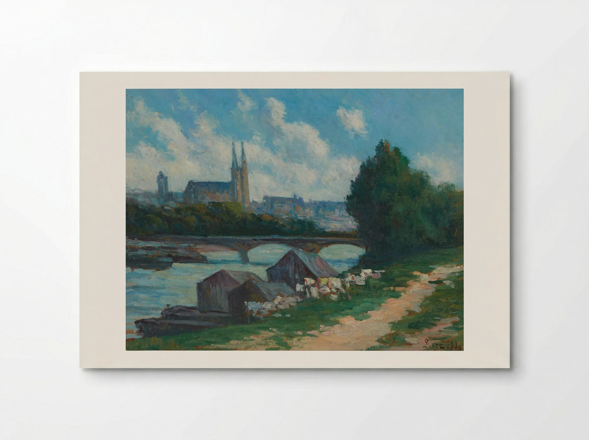 Angers, the Banks of the Loire - Maximilien Luce - Poster