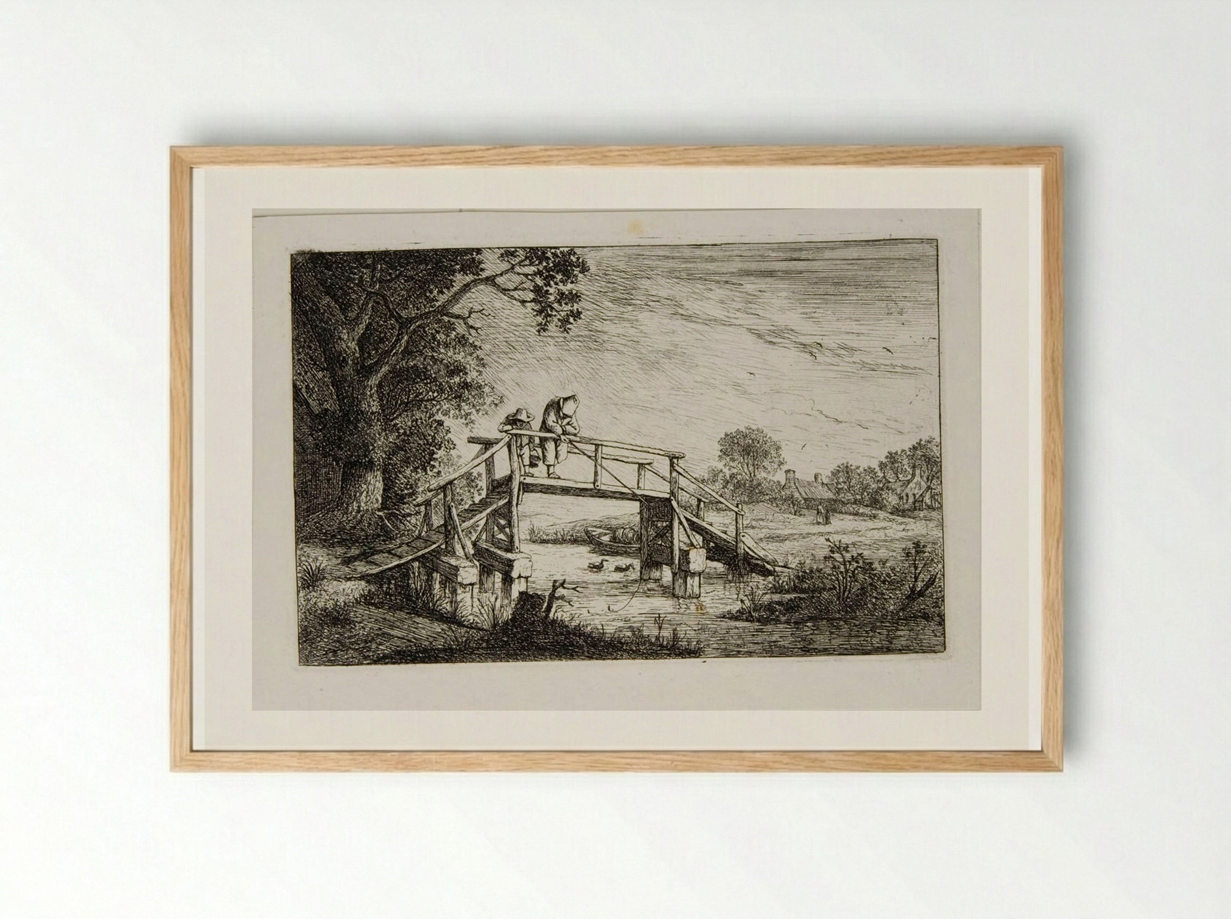 Angler - David Deuchar - Framed Print Wood