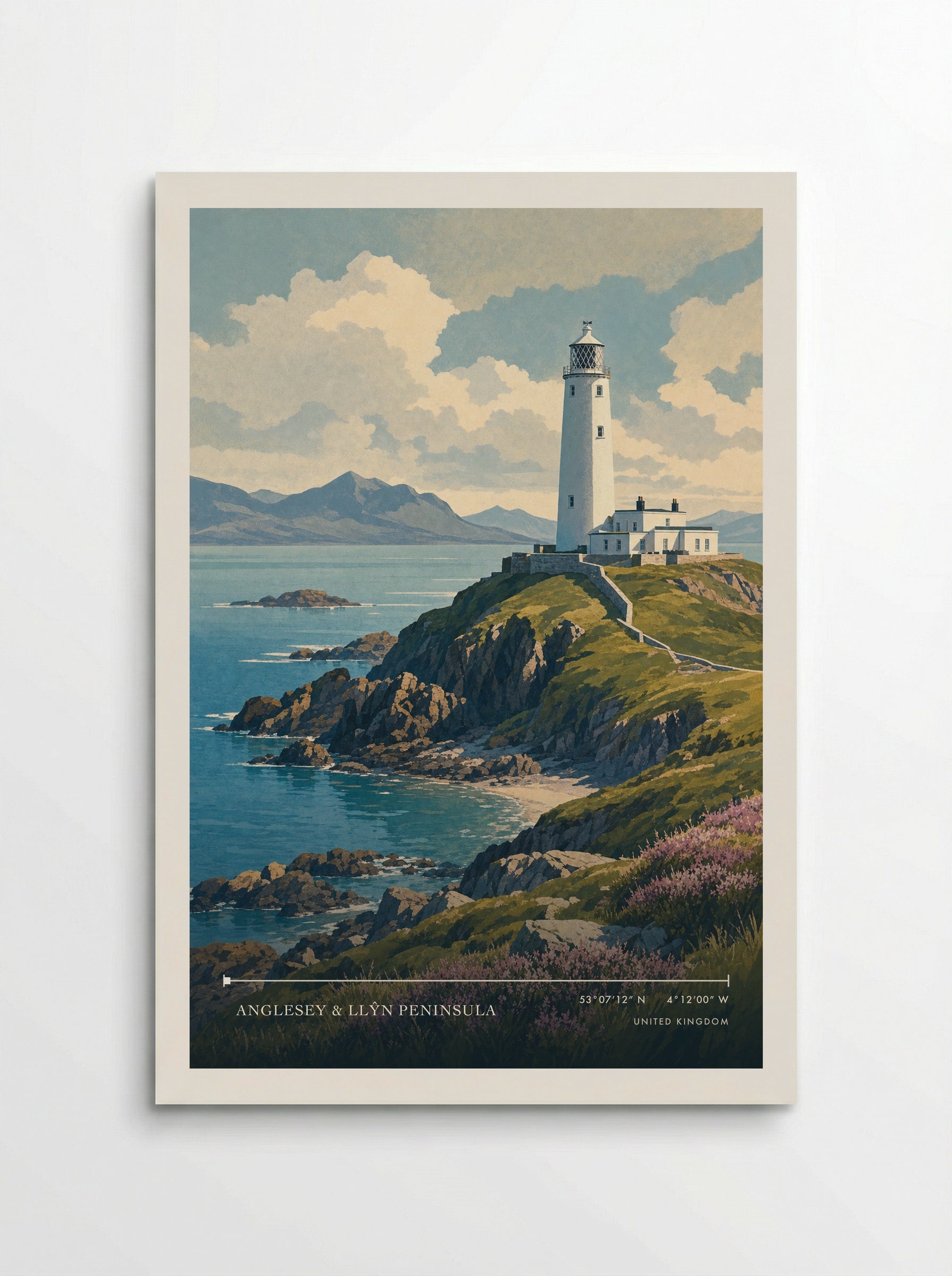 Anglesey & Llŷn Peninsula United Kingdom Travel Poster - Poster