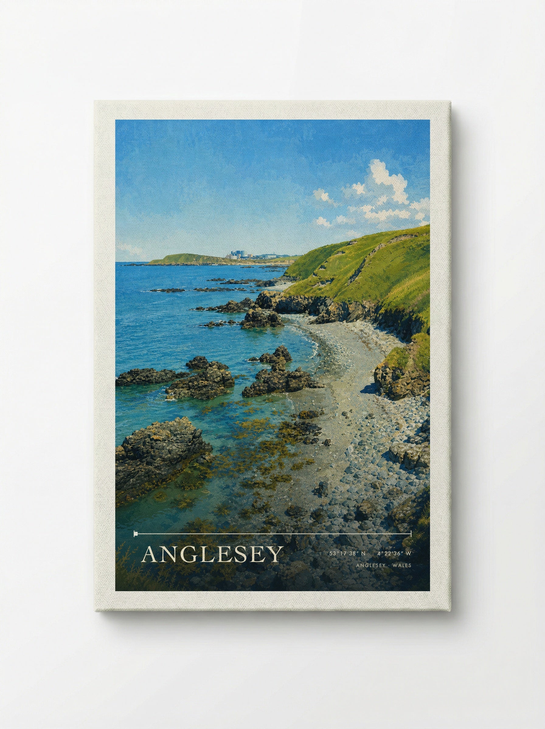 Anglesey Wales Travel Poster - Canvas