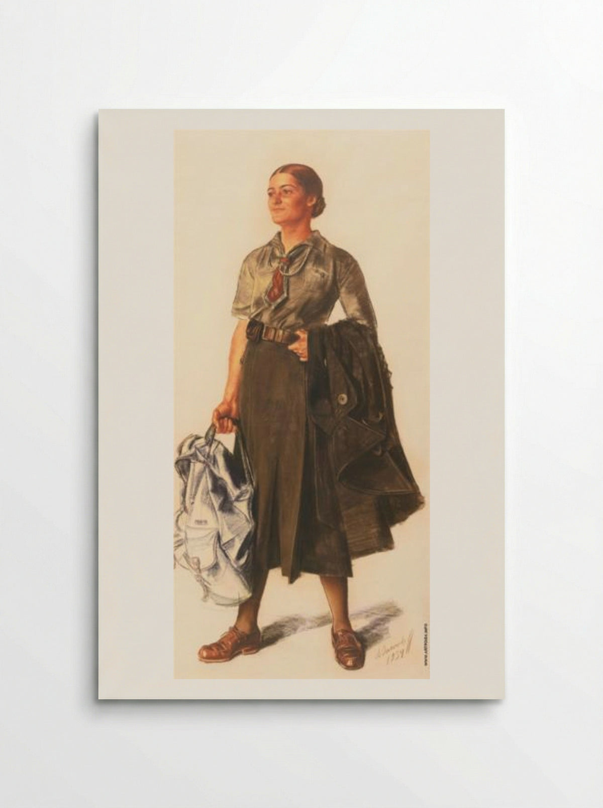 Anita Lopez in the form of scout - Alexandre Jacovleff - Poster