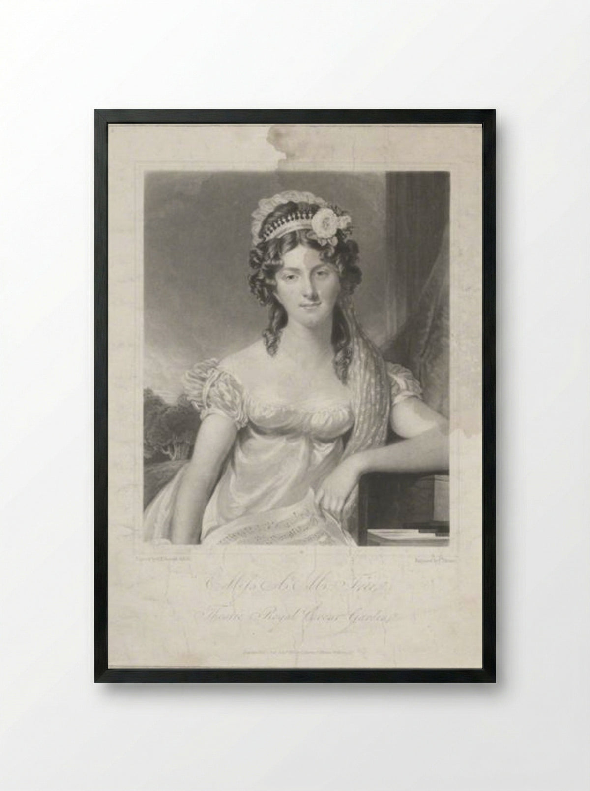 Ann Maria Tree - Charles Turner - Framed Print Black