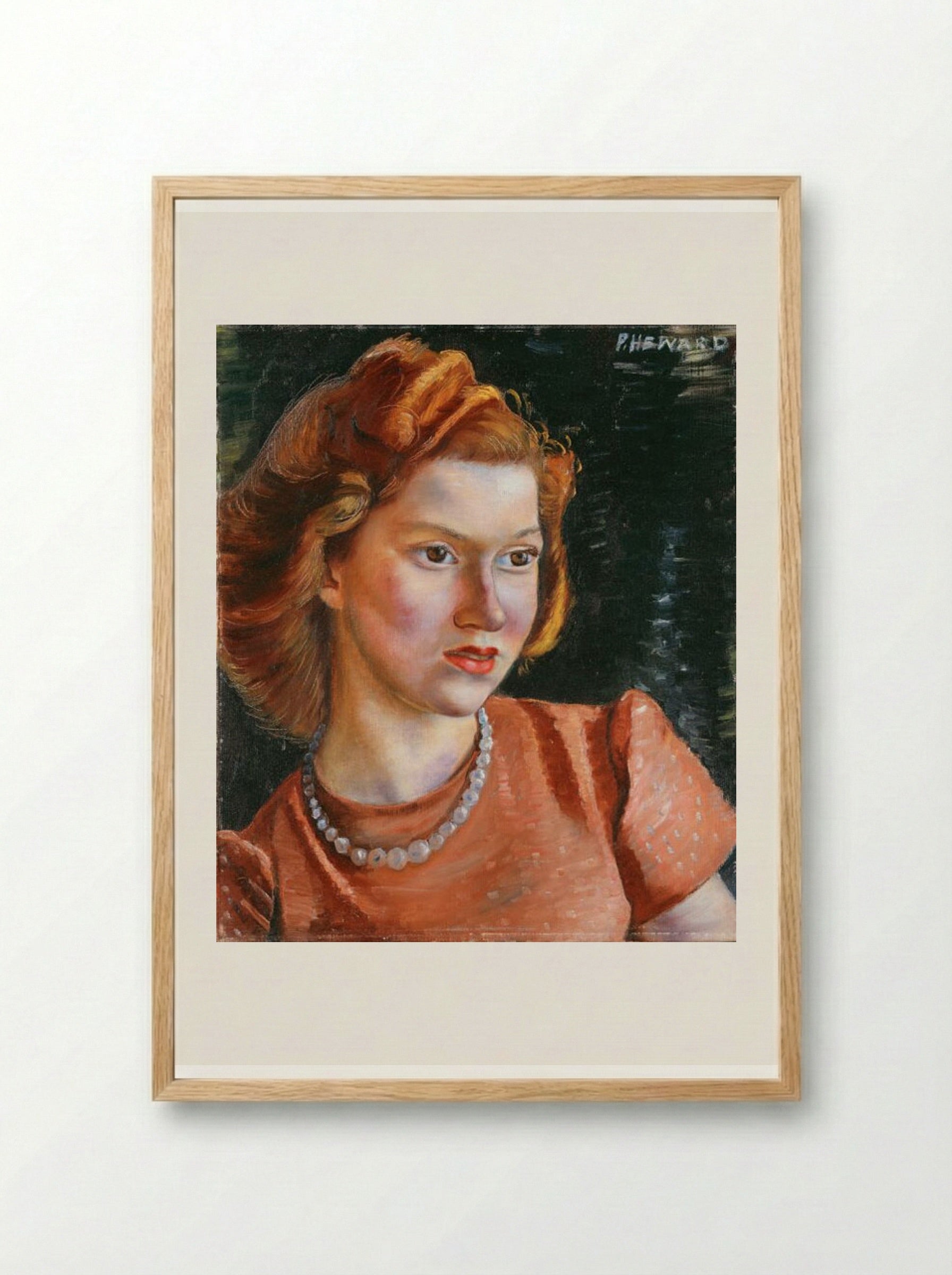 Ann - Prudence Heward - Framed Print Wood