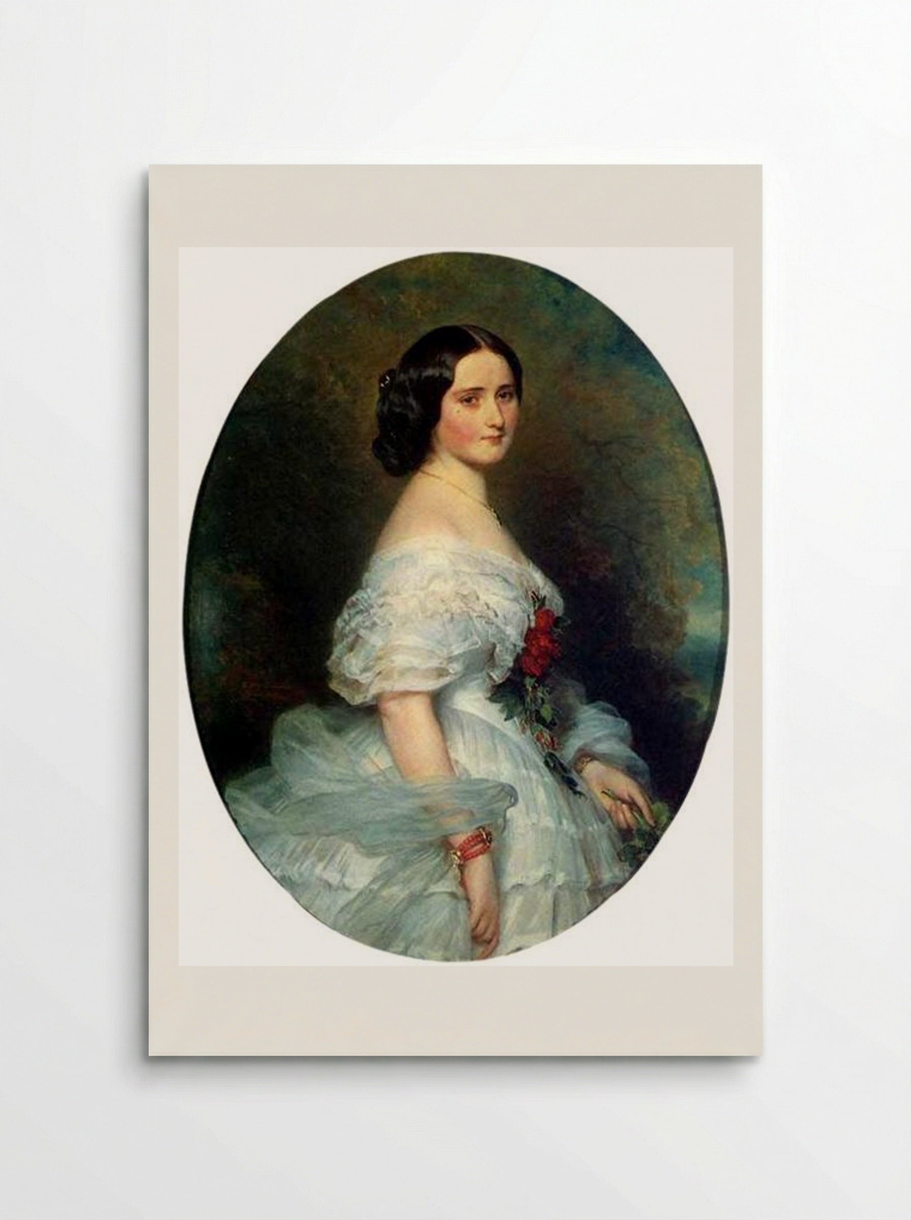 Anna Dollfus, Baroness de Bourgoing - Franz Xaver Winterhalter - Poster