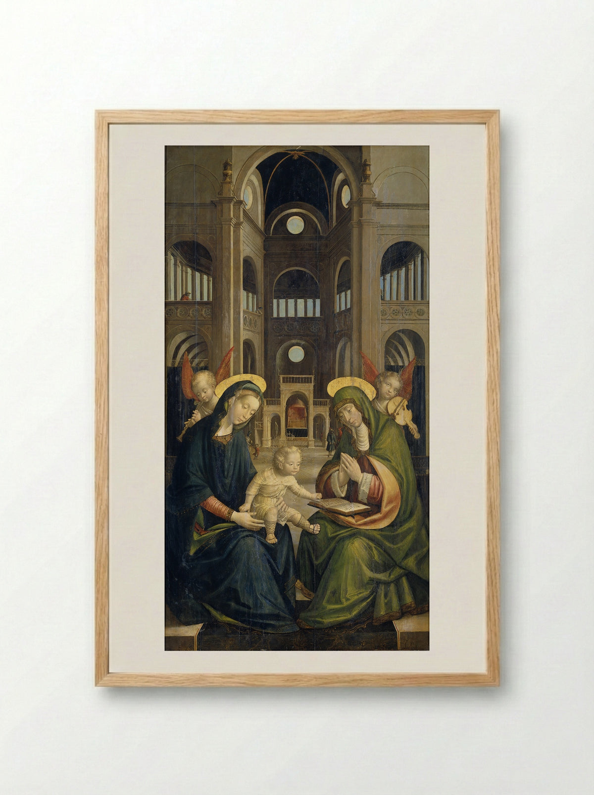 Anna te Drieën - Defendente Ferrari - Framed Print Wood