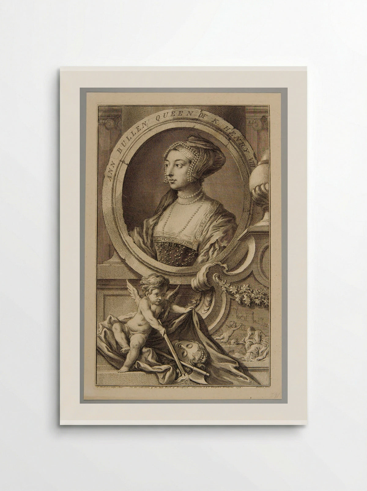 Anne Boleyn, Queen of King Henry VIII - Jacobus Houbraken - Poster