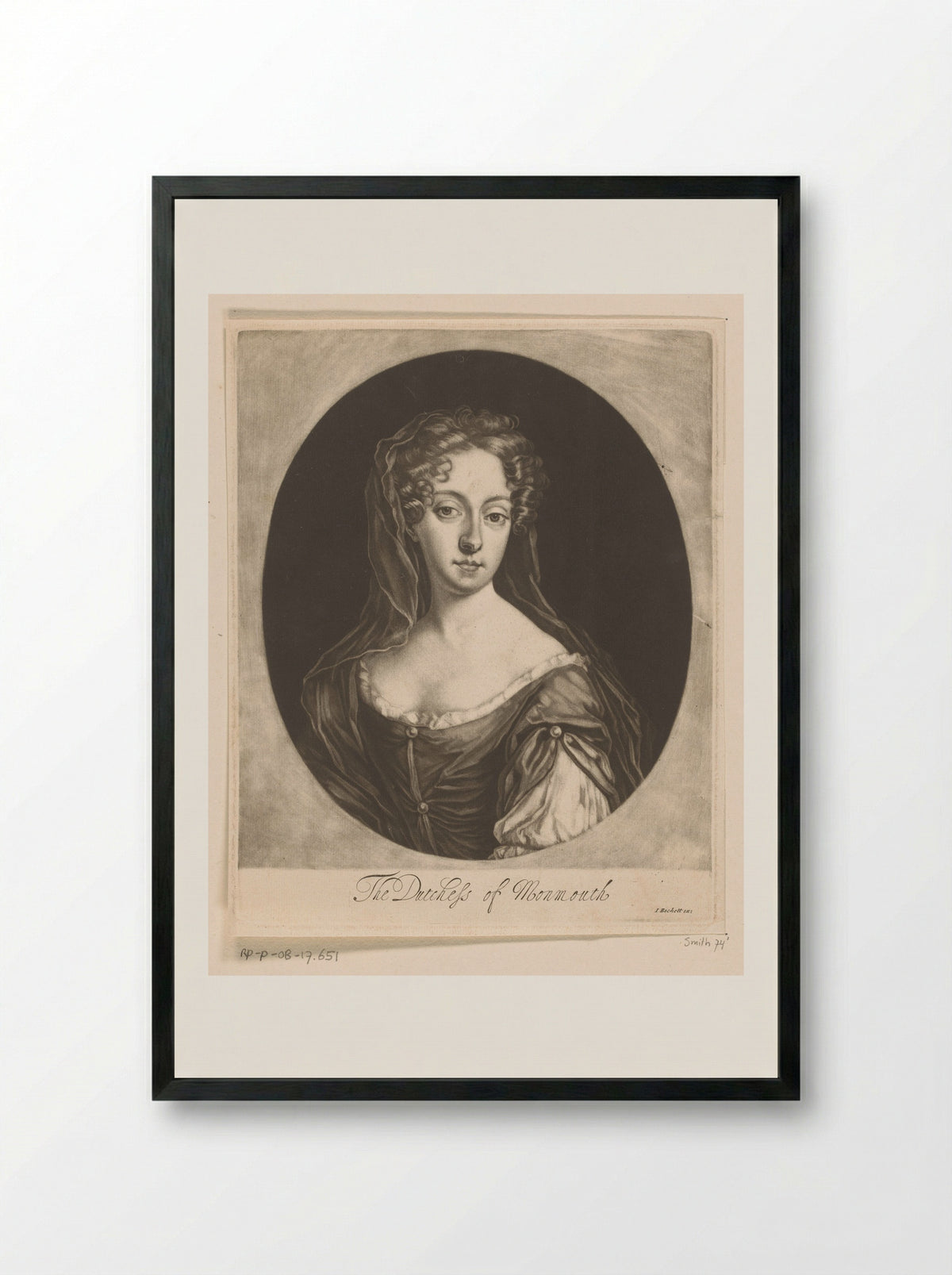 Anne Scott, Duchess of Monmouth - Isaac Beckett - Framed Print Black