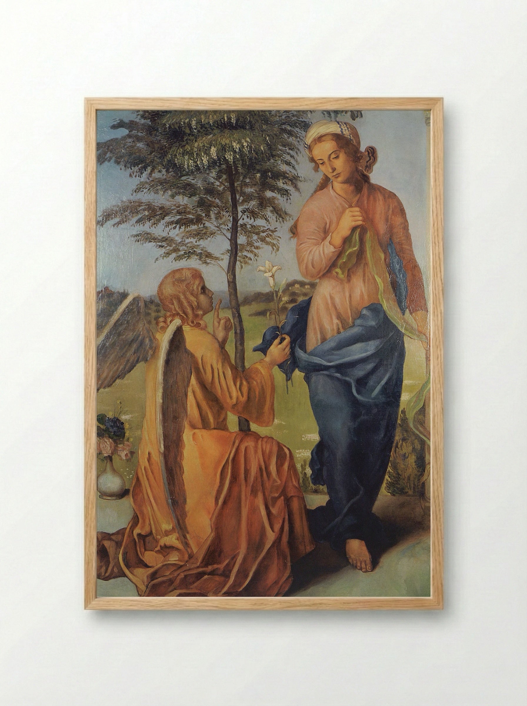 Annunciation - Émile Bernard - Framed Print Wood