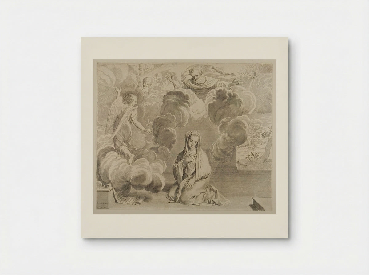 Annunciation - Claude Mellan - Poster