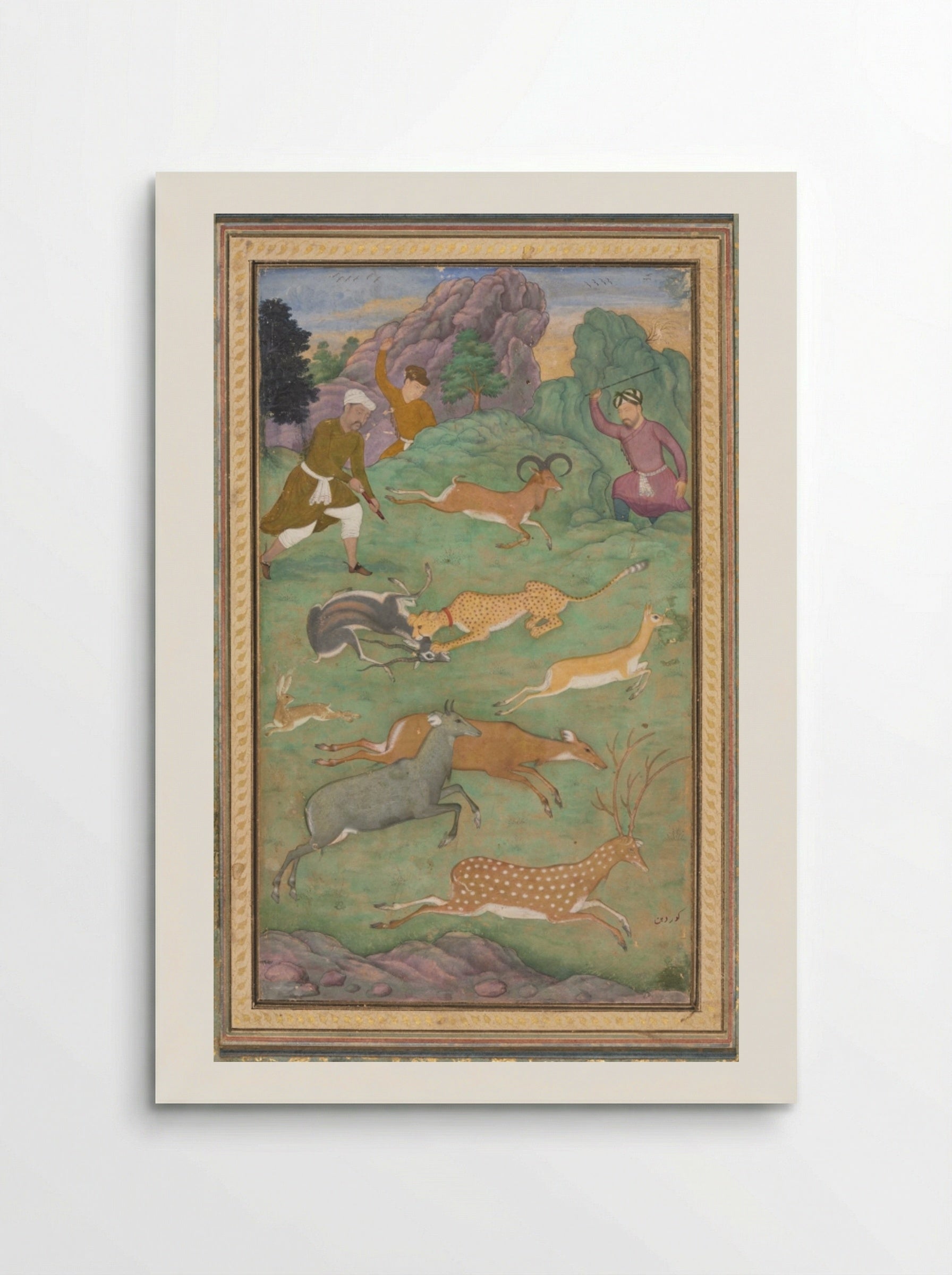 Antelope and Deer Hunt - Govardhan - Poster