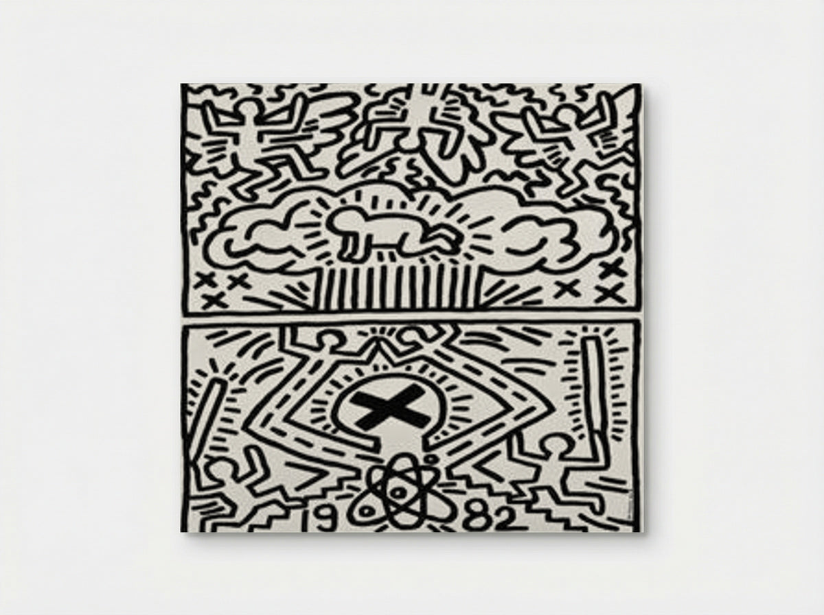 Anti-Nuclear Rally - Keith Haring - Poster