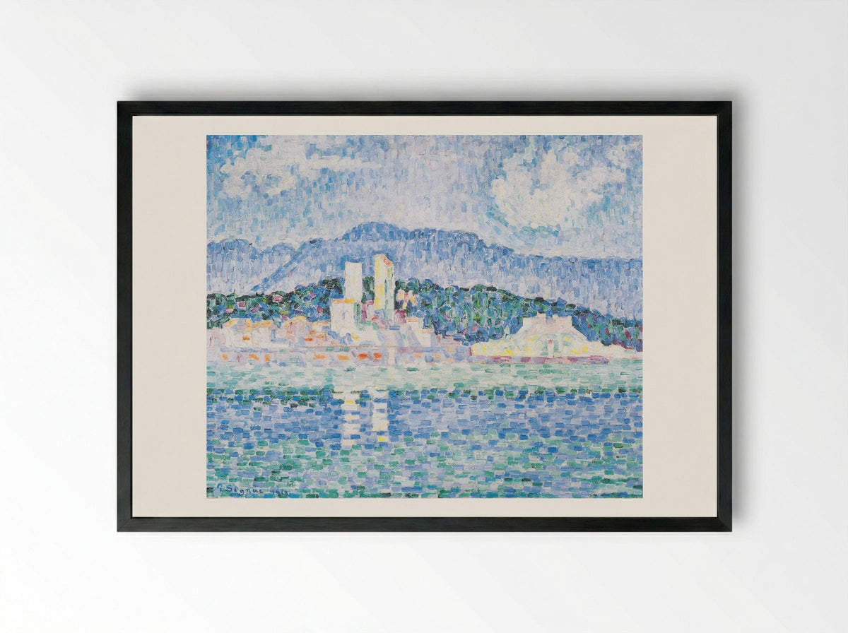 Antibes, Thunderstorms - Paul Signac - Framed Print Black