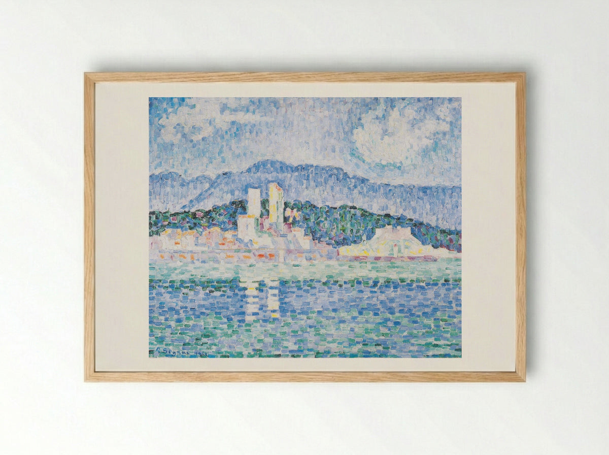 Antibes, Thunderstorms - Paul Signac - Framed Print Wood
