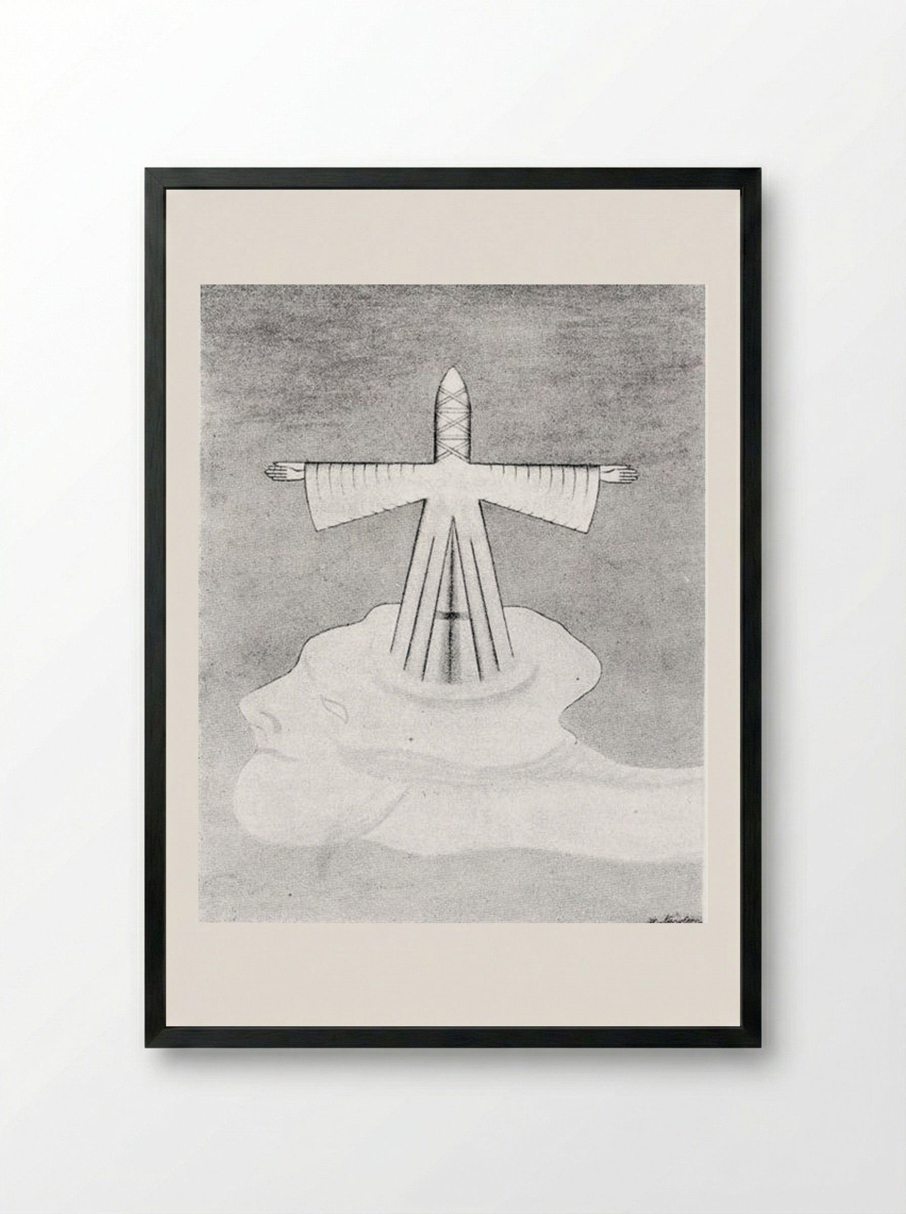 Antichrist - August Natterer - Framed Print Black