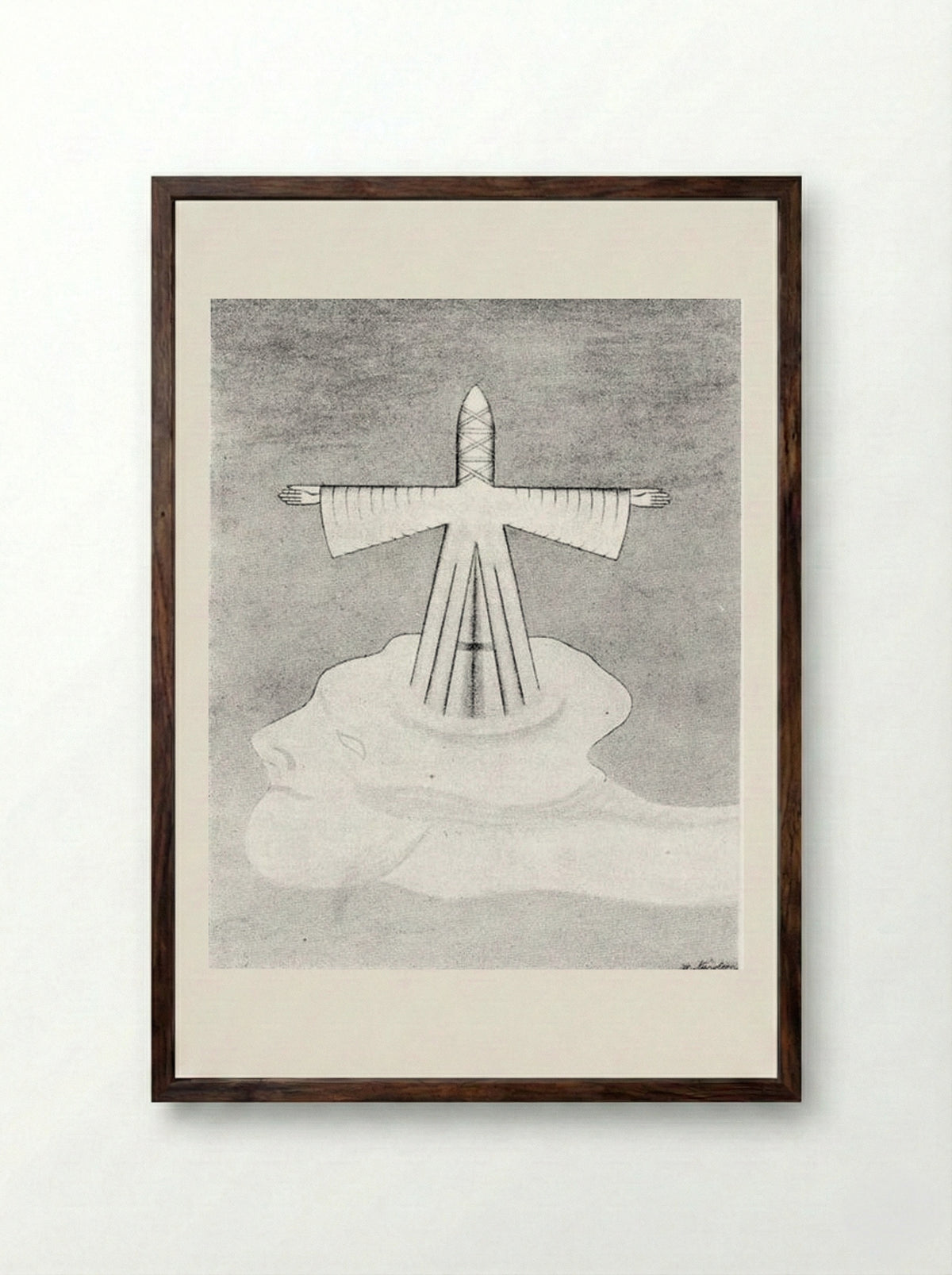 Antichrist - August Natterer - Framed Print Dark Wood