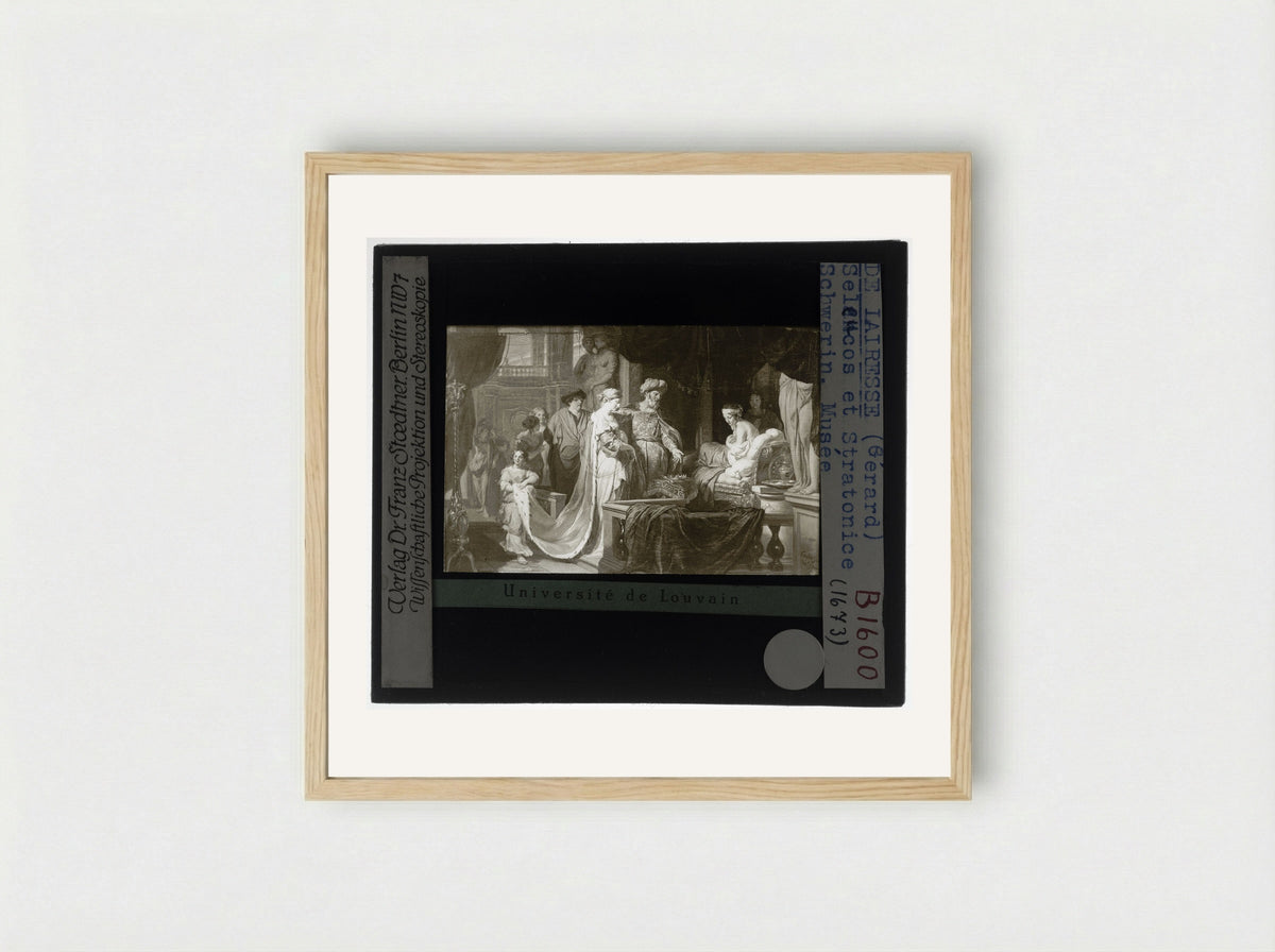 Antiochus and Stratonice - Gerard de Lairesse - Framed Print Wood