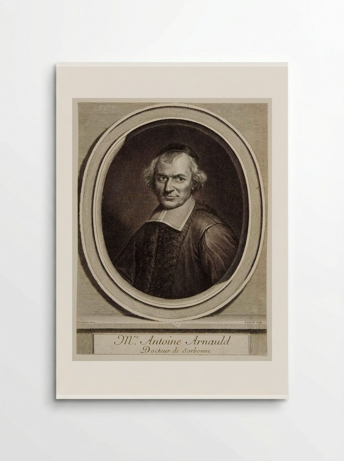 Antoine Arnauld - Gérard Edelinck - Poster