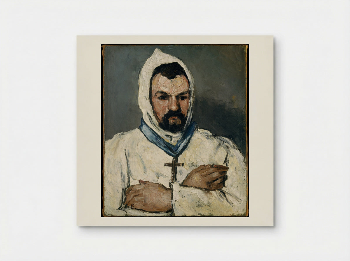 Antoine Dominique Sauveur Aubert as a Monk - Paul Cézanne - Poster