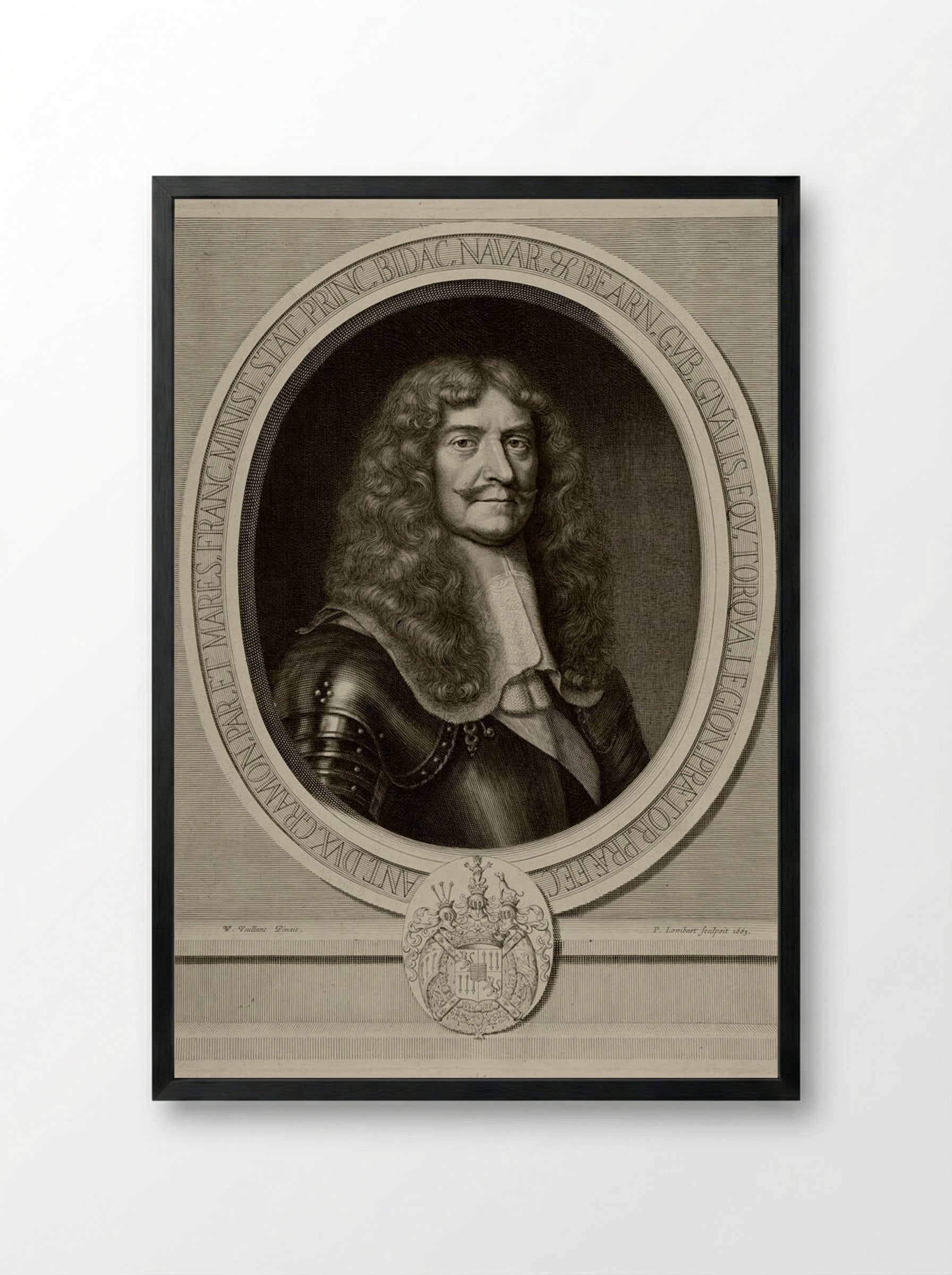 Antoine, Duc de Gramont - Pierre Lombart - Framed Print Black