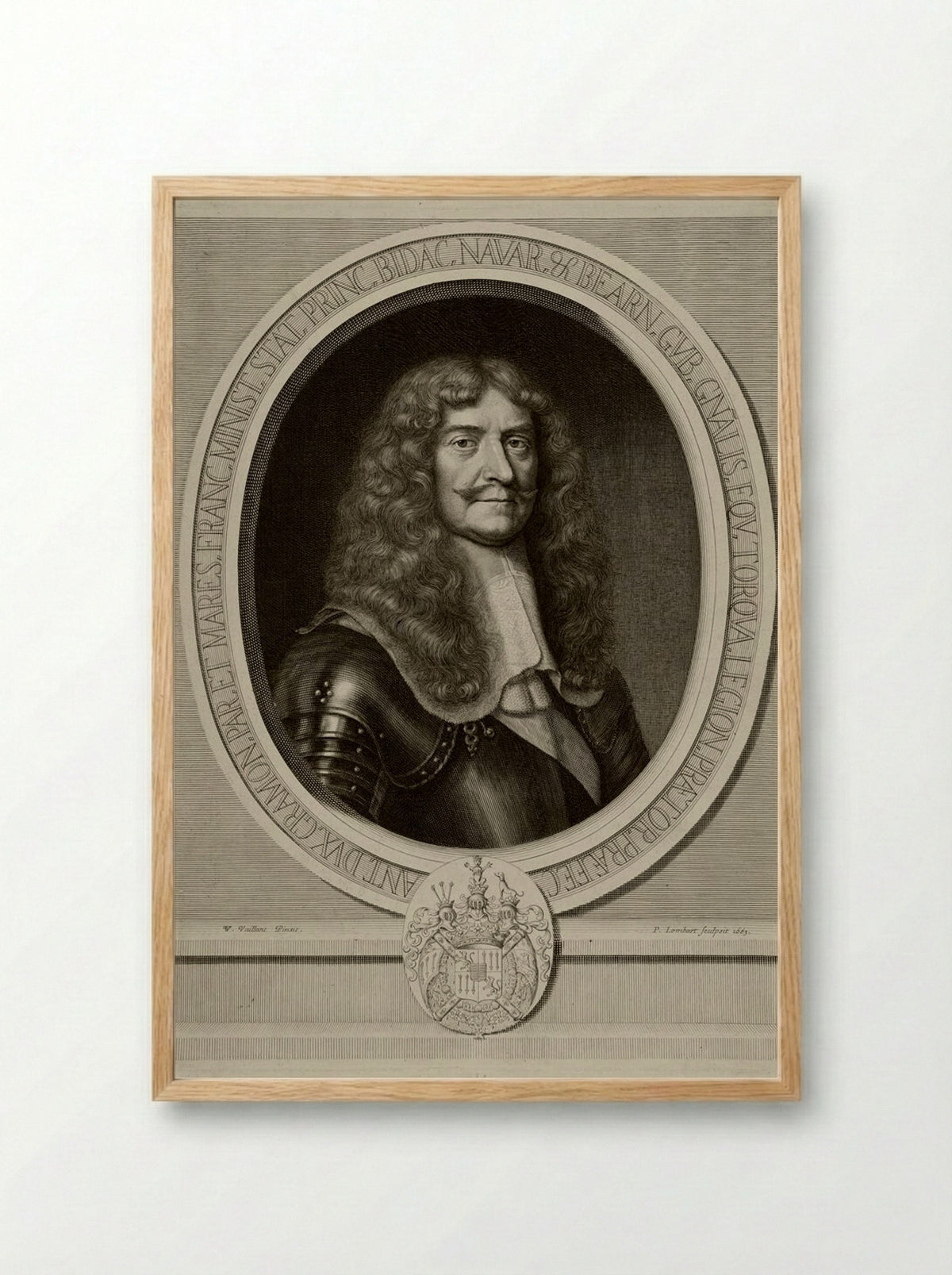 Antoine, Duc de Gramont - Pierre Lombart - Framed Print Wood