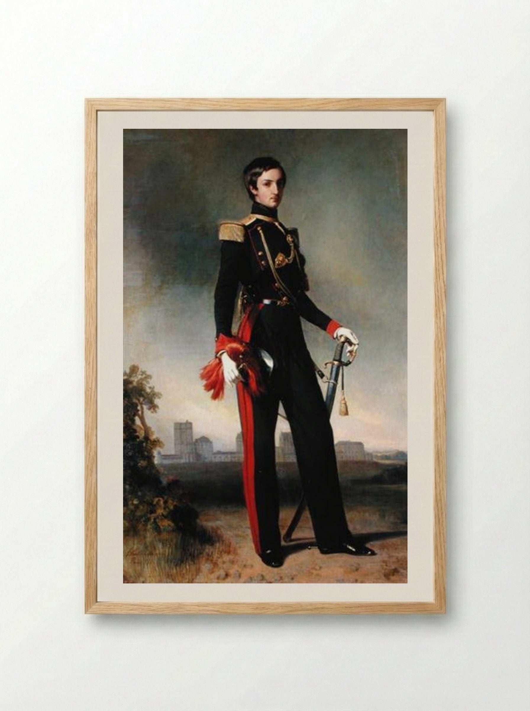 Antoine-Marie-Philippe-Louis d'Orléans, Duke of Montpensier - Franz Xaver Winterhalter - Framed Print Wood