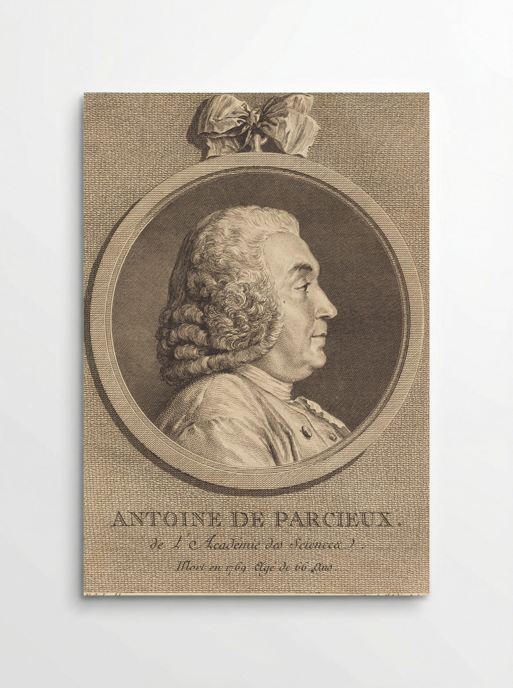 Antoine de Parcieux - Augustin de Saint-Aubin - Poster