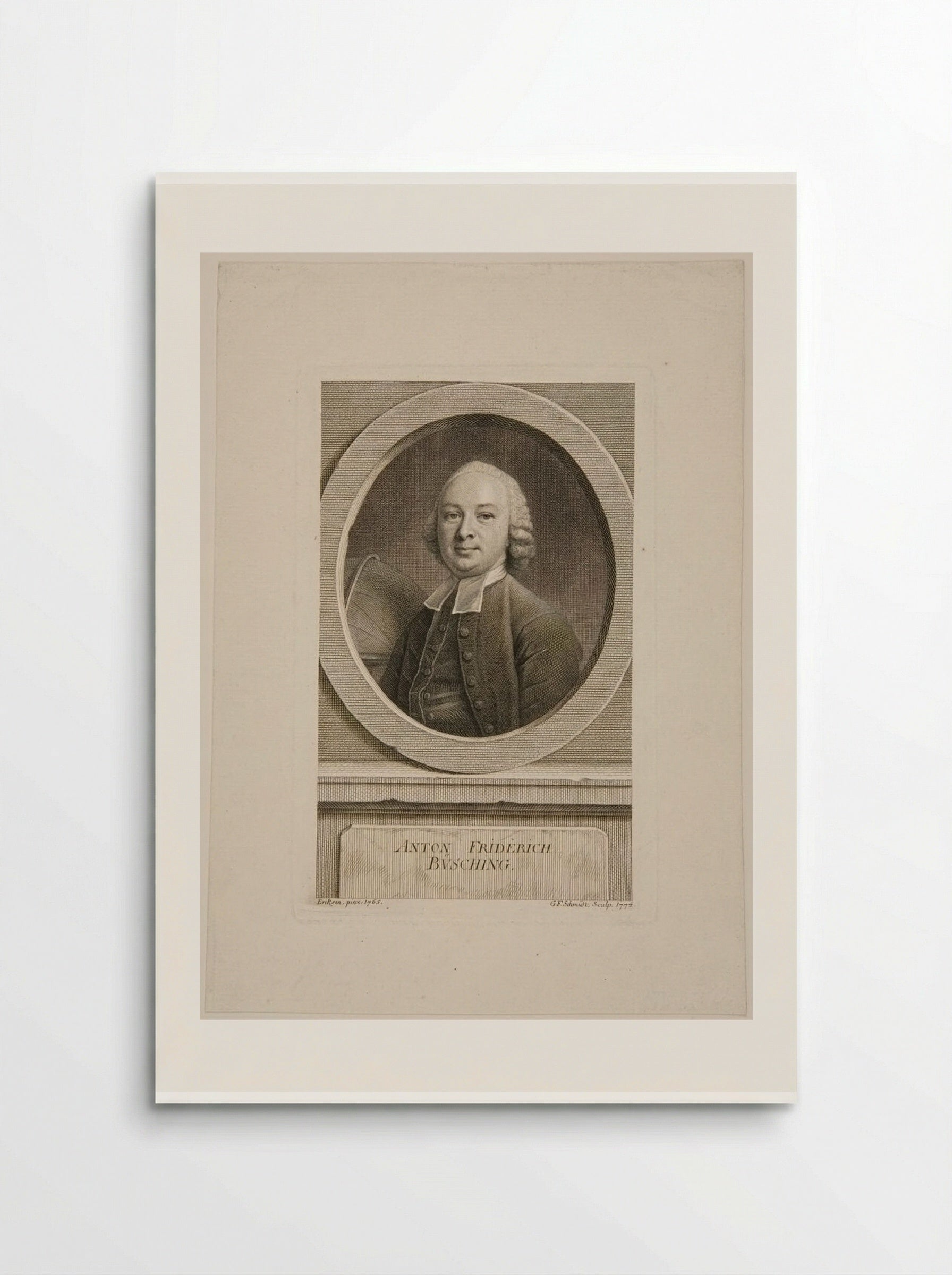 Anton Friedrich Büsching - Georg Friedrich Schmidt - Poster