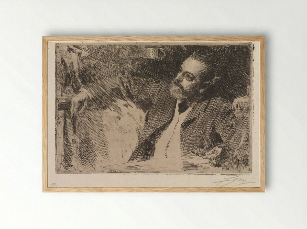 Antonin Proust - Anders Zorn - Framed Print Wood