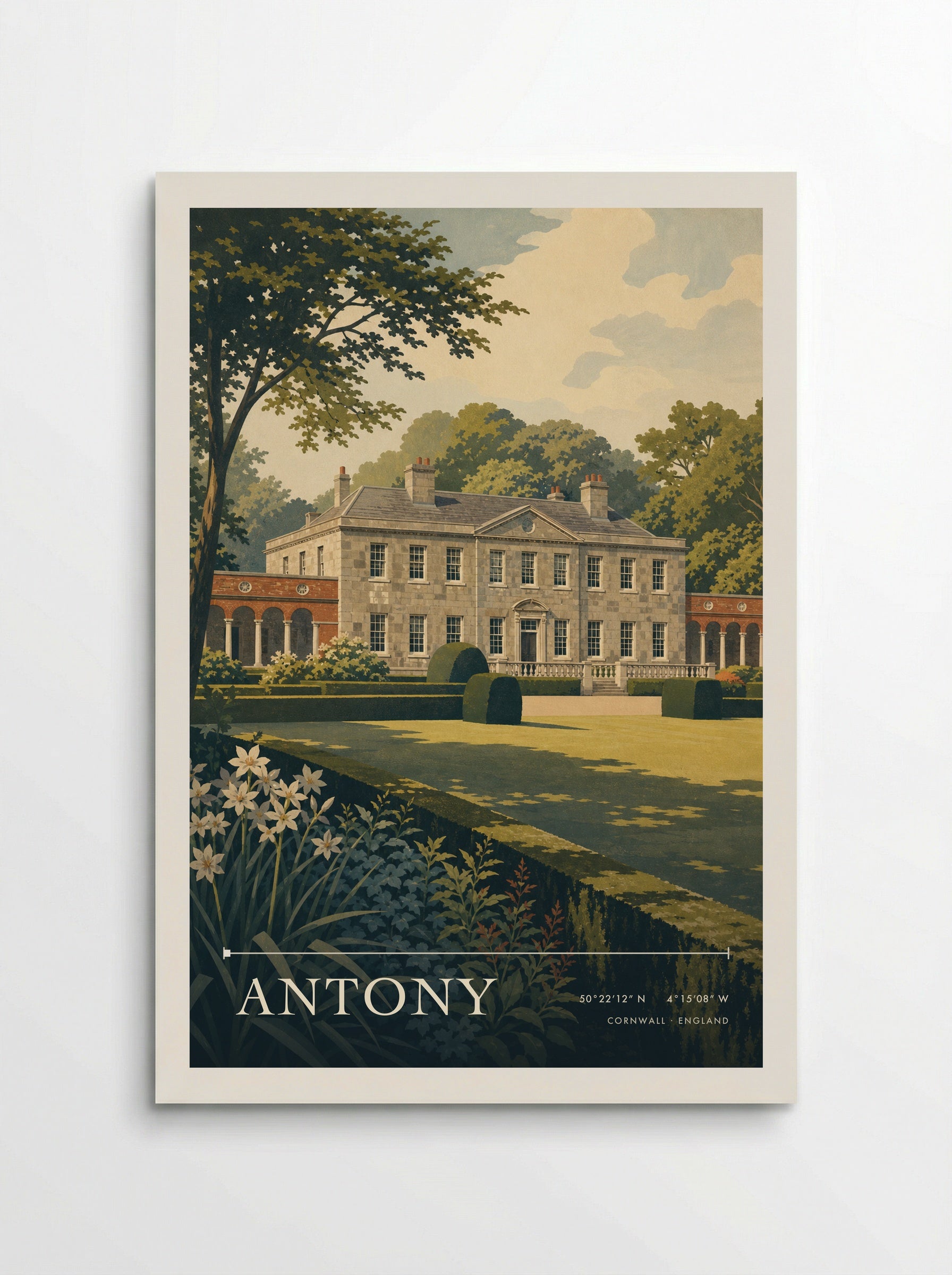 Antony Cornwall England Travel Poster - Poster