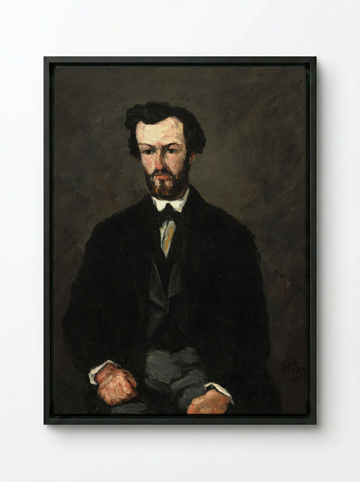 Antony Valabrègue - Paul Cézanne - Framed Canvas Black