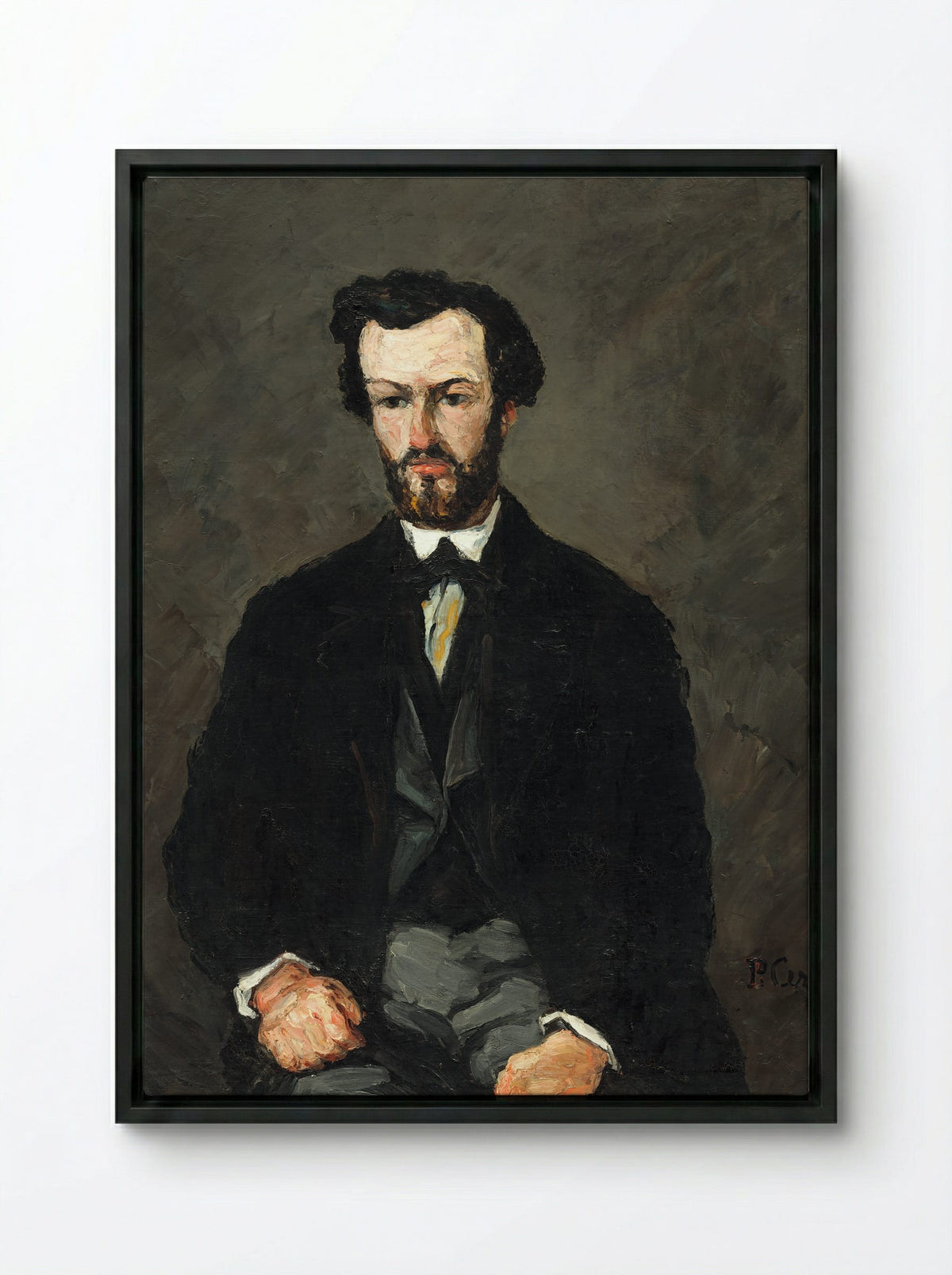 Antony Valabrègue - Paul Cézanne - Framed Canvas Black