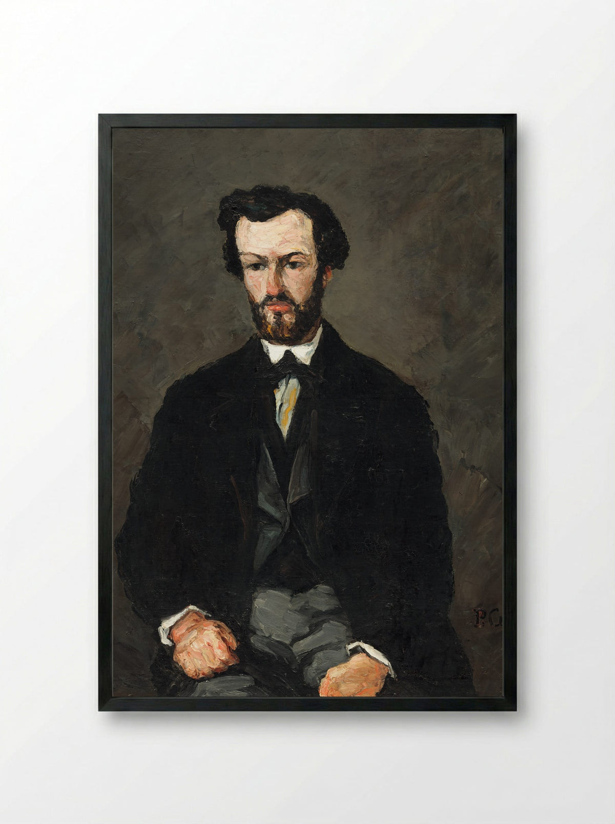 Antony Valabrègue - Paul Cézanne - Framed Print Black