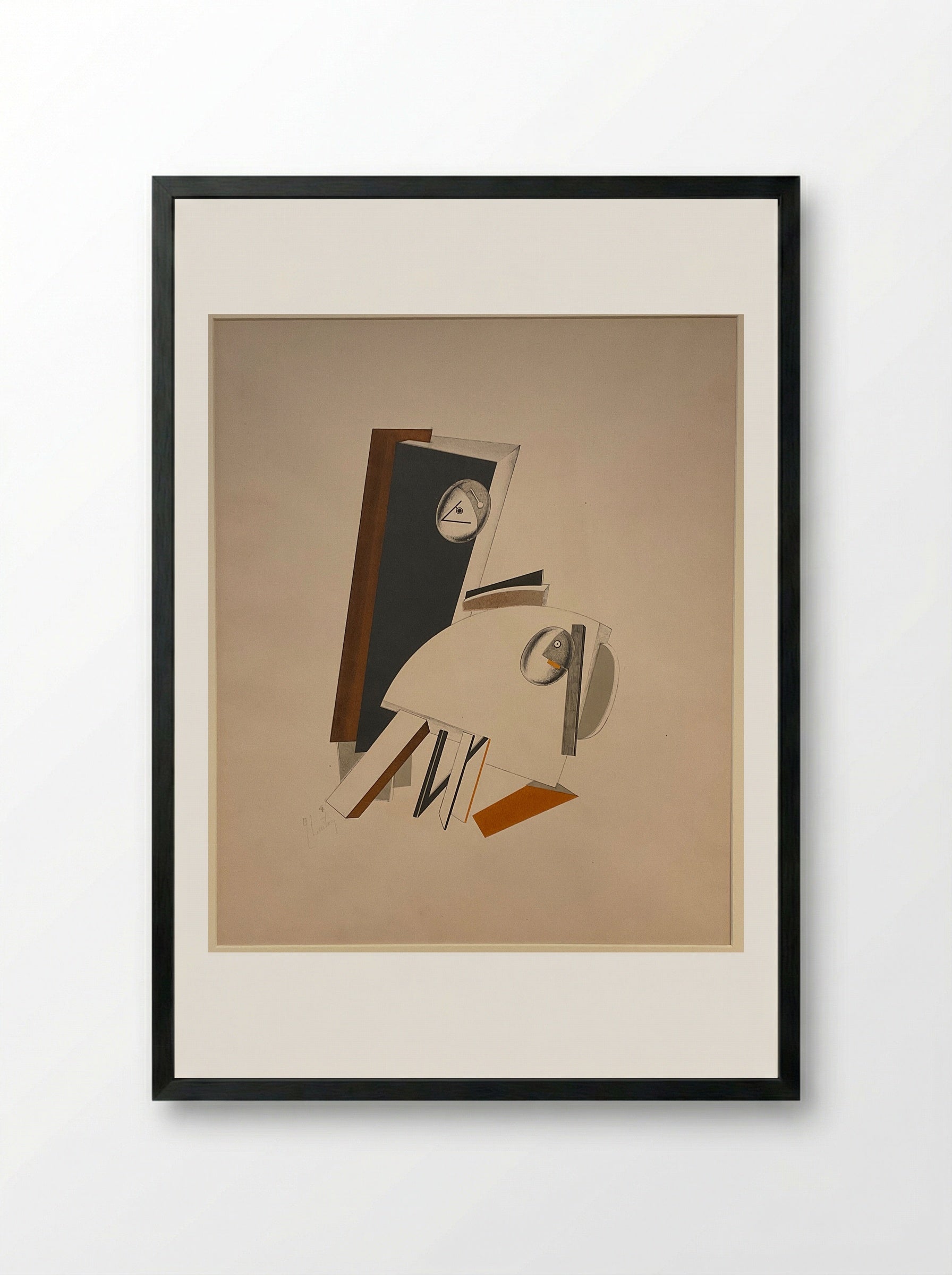 Anxious Ones - El Lissitzky - Framed Print Black