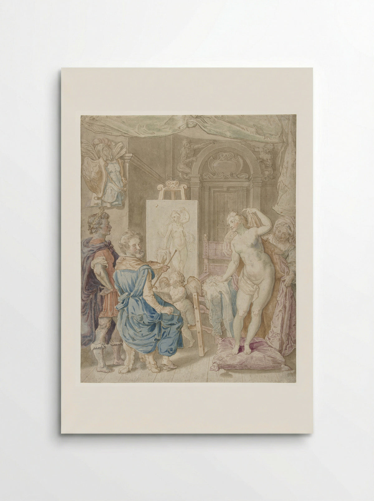 Apelles Painting Campaspe - Pieter Isaacsz. - Poster
