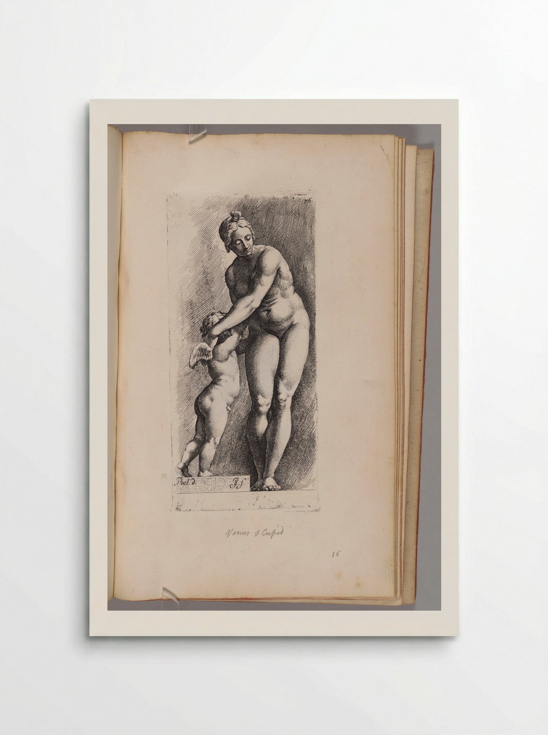 Aphrodite and Eros (Plate 76) - Jan de Bisschop - Poster