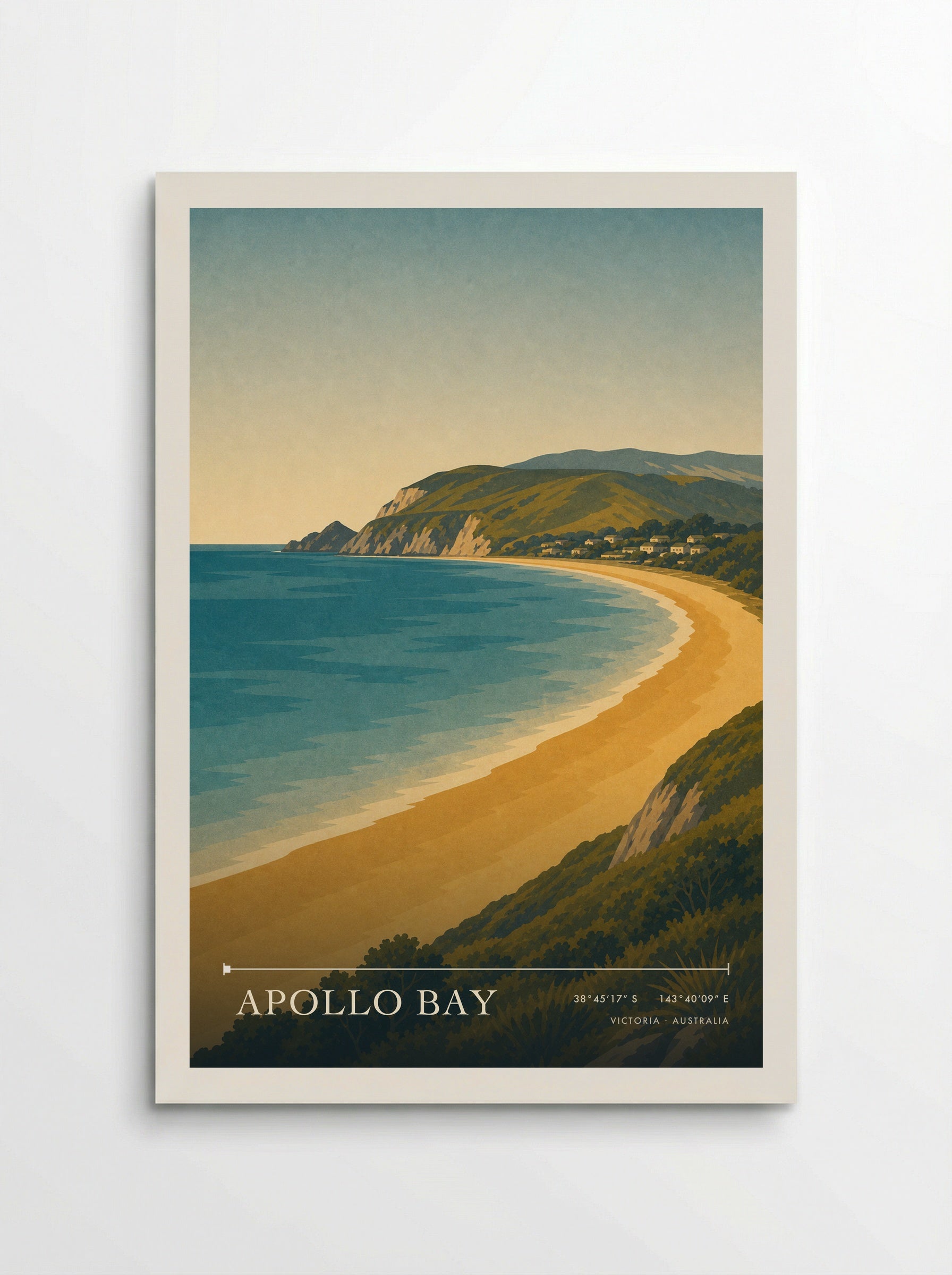 Apollo Bay Travel Poster Artwork - Poster