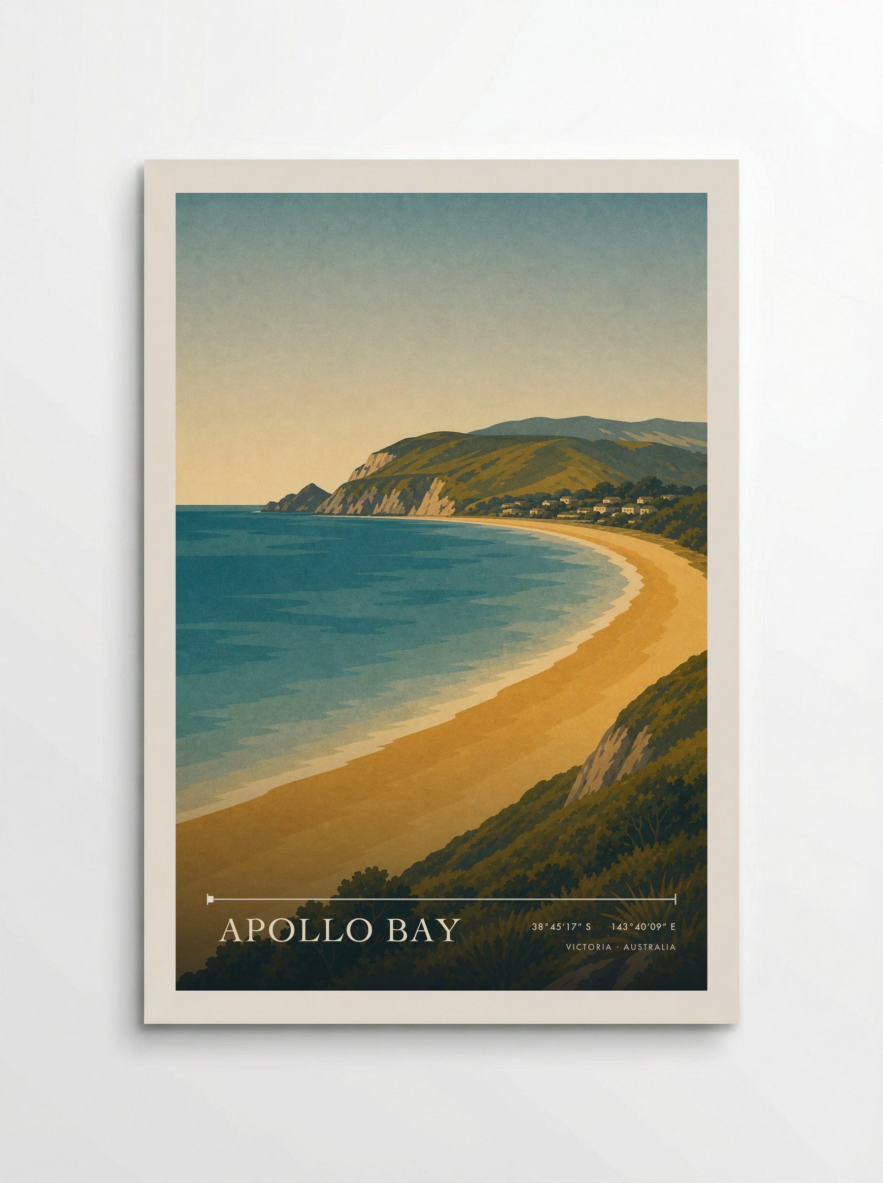 Apollo Bay Travel Poster Artwork - Poster