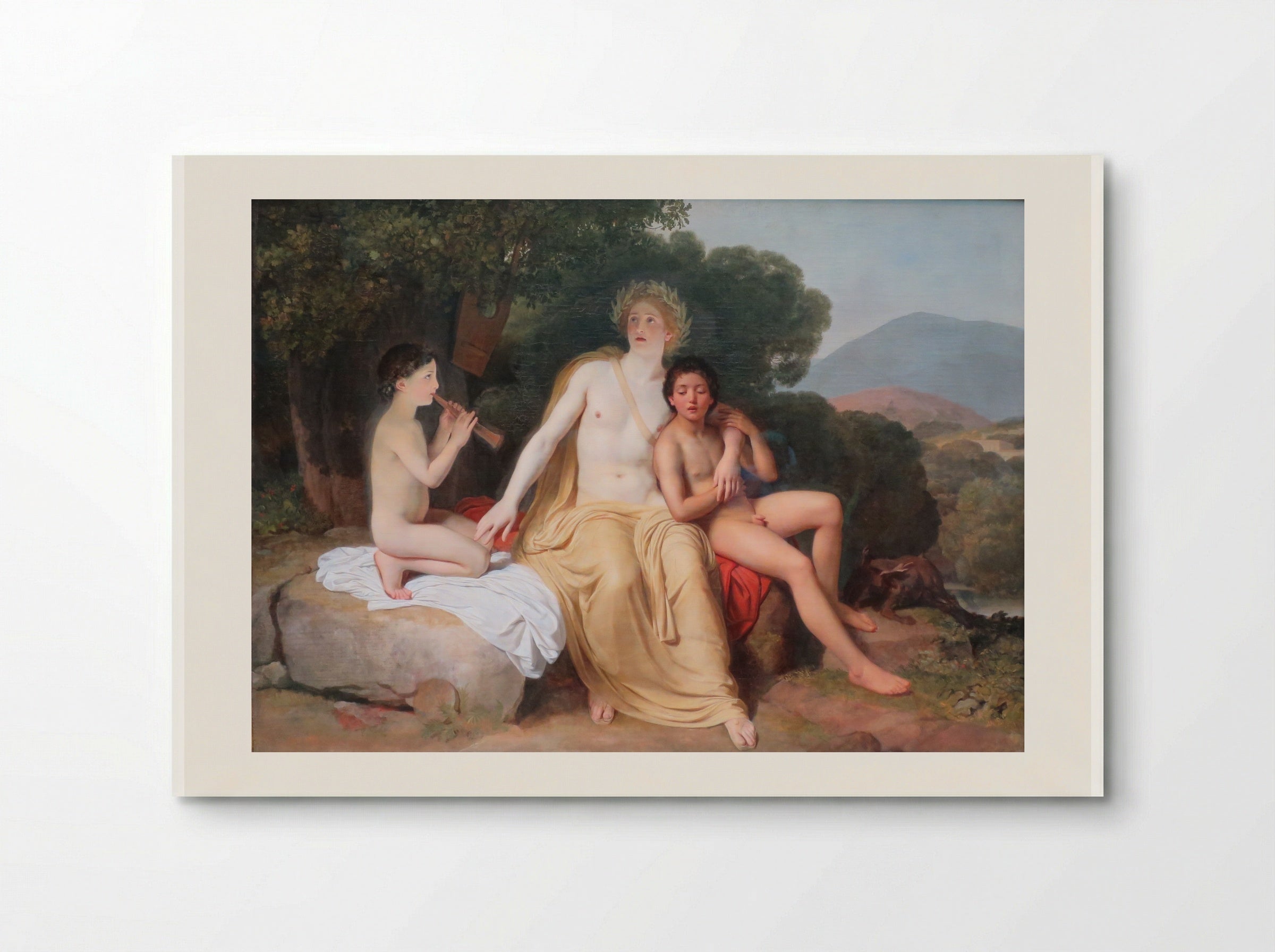 Apollo, Hyacinthus and Cyparissus Singing and Playing Music - Alexander Ivanov - Poster