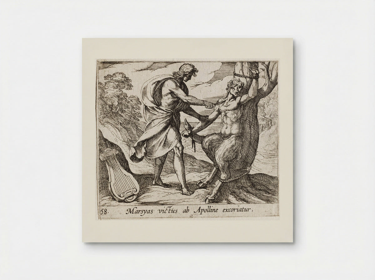 Apollo Killing Marsyas - Antonio Tempesta - Poster