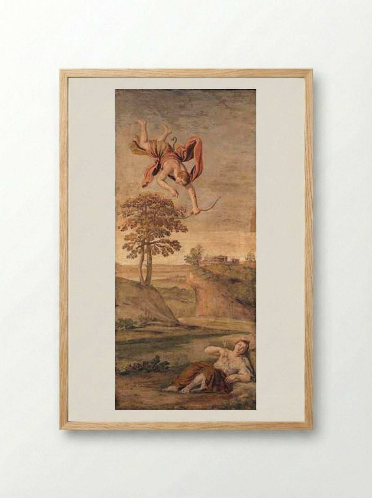 Apollo Slaying Coronis - Domenichino - Framed Print Wood