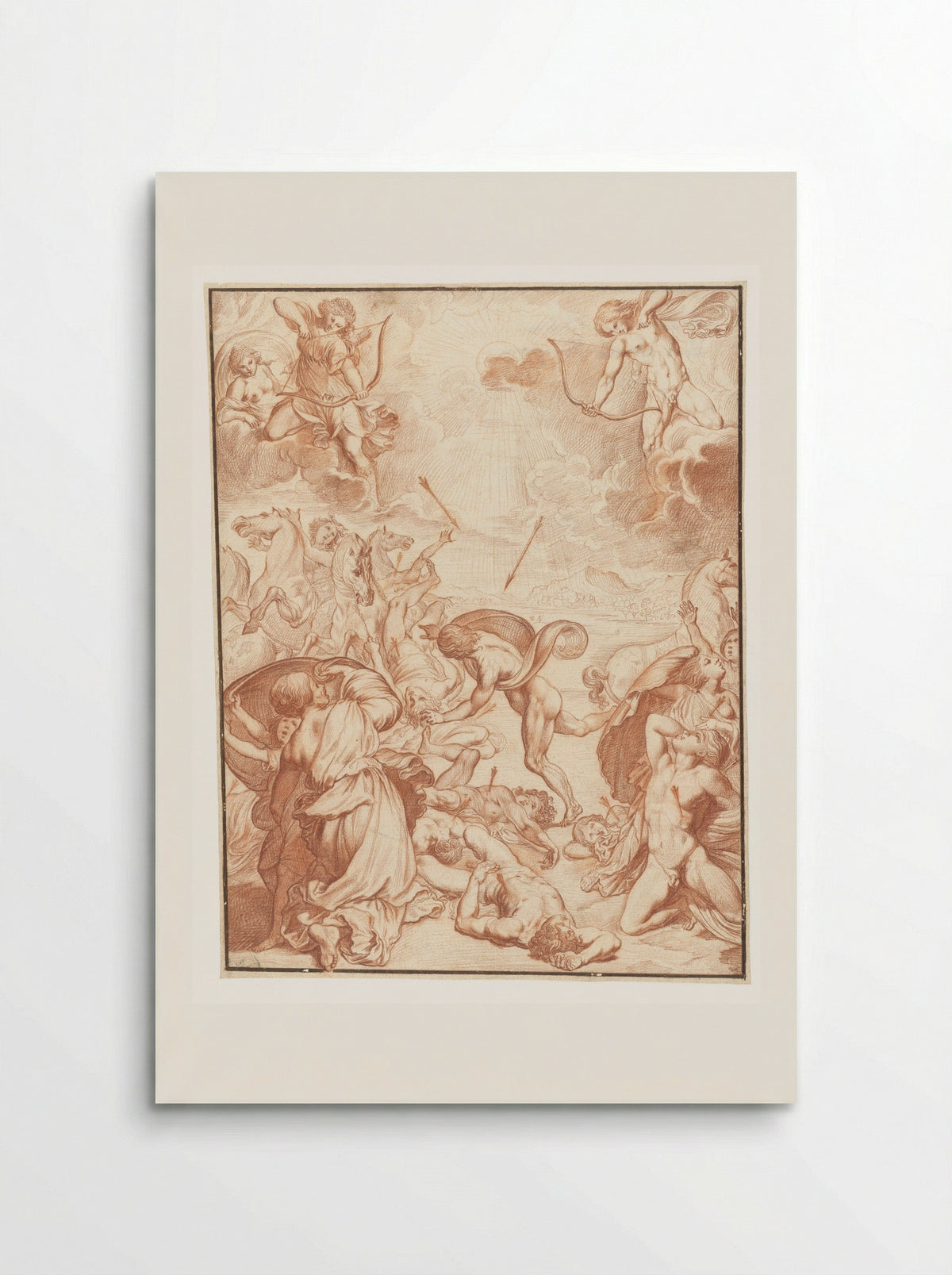 Apollo and Diana Slaying the Children of Niobe - Ludovicus Finsonius - Poster
