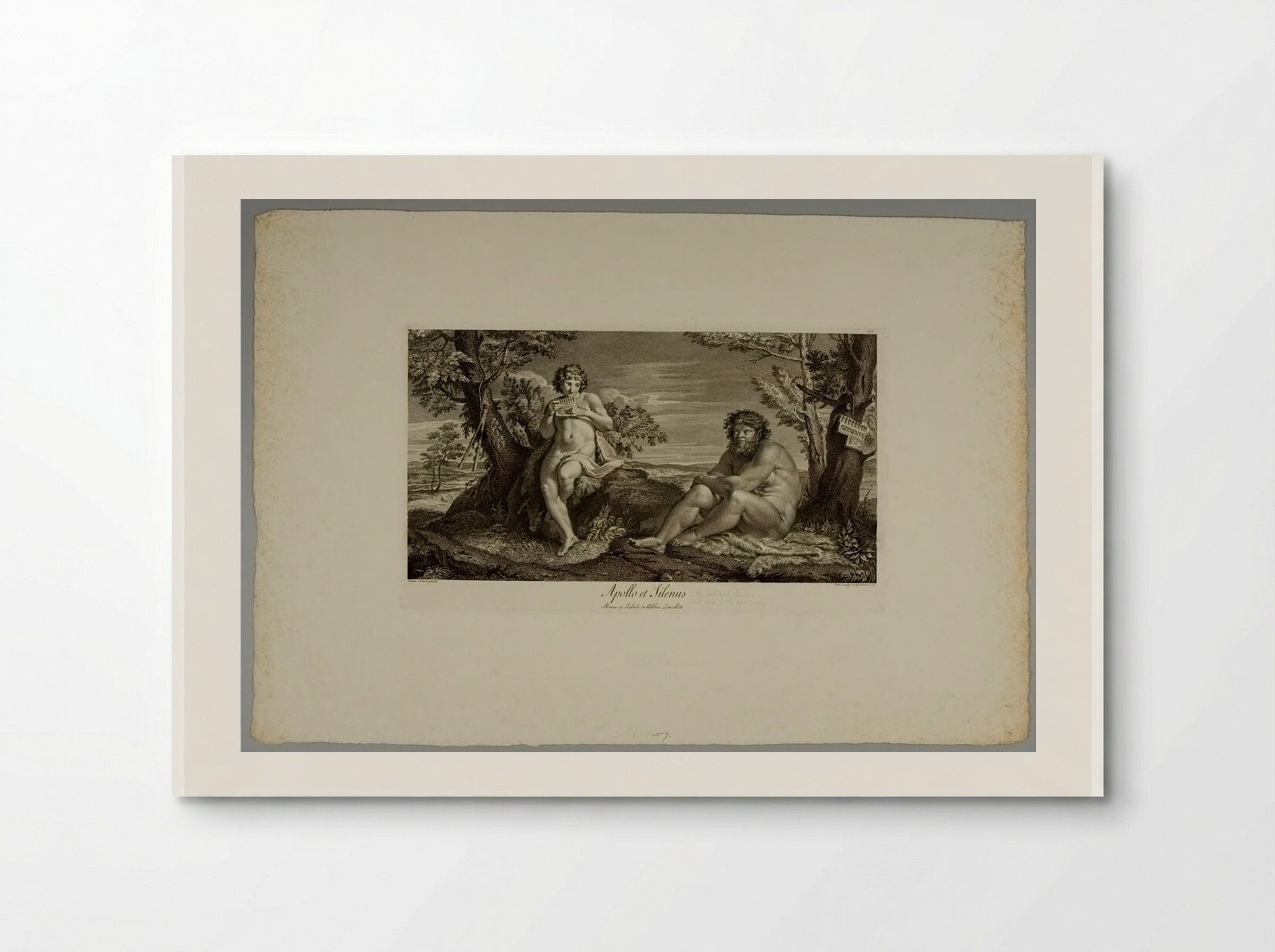 Apollo and Silenus - Domenico Cunego - Poster