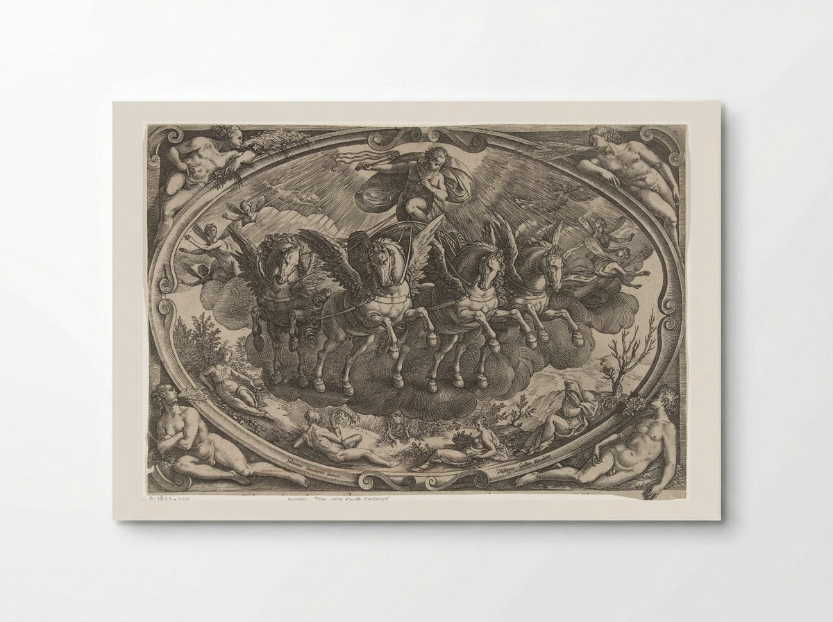 Apollo in the Sun Chariot - Philips Galle - Poster