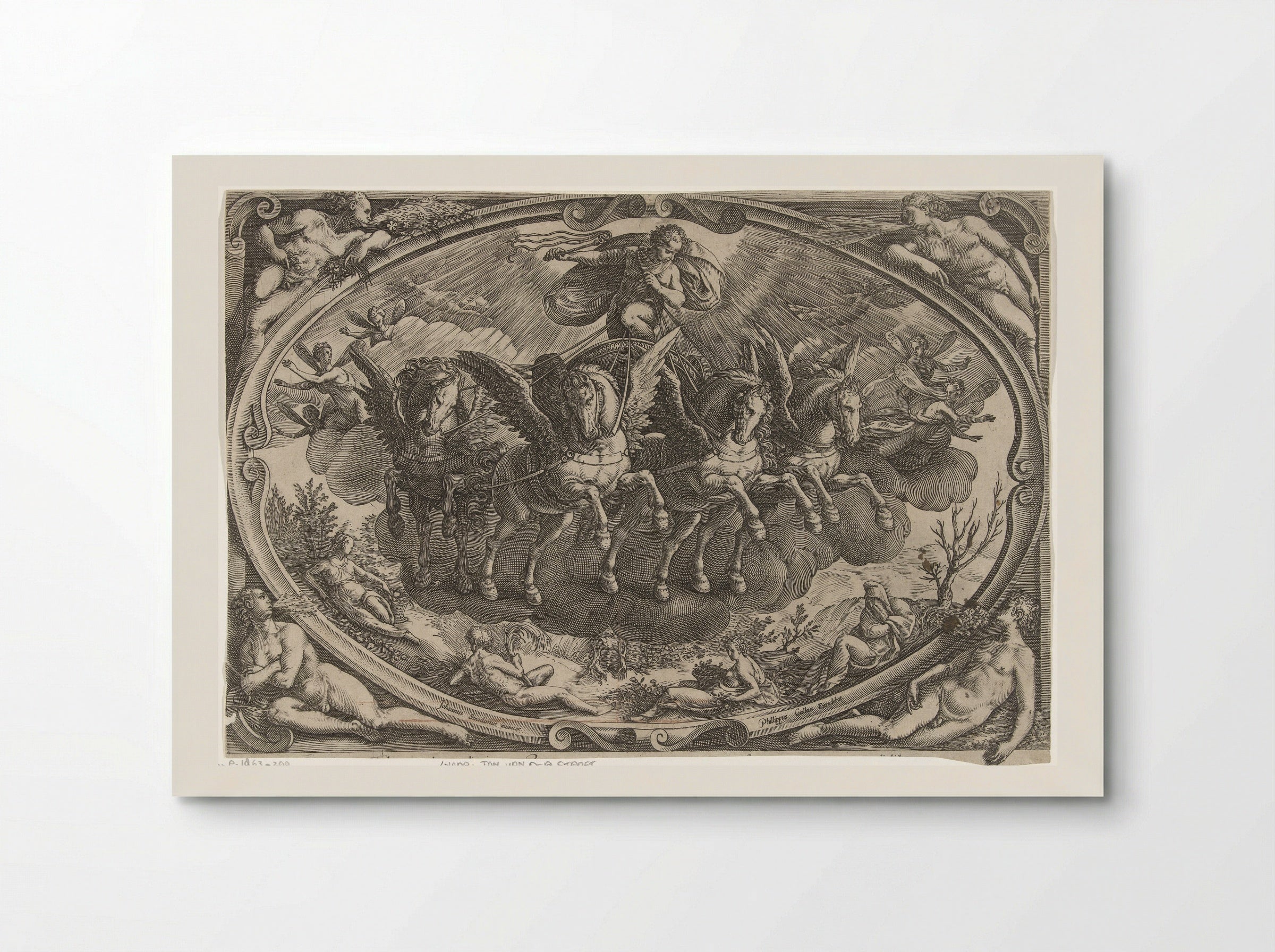 Apollo in the Sun Chariot - Philips Galle - Poster